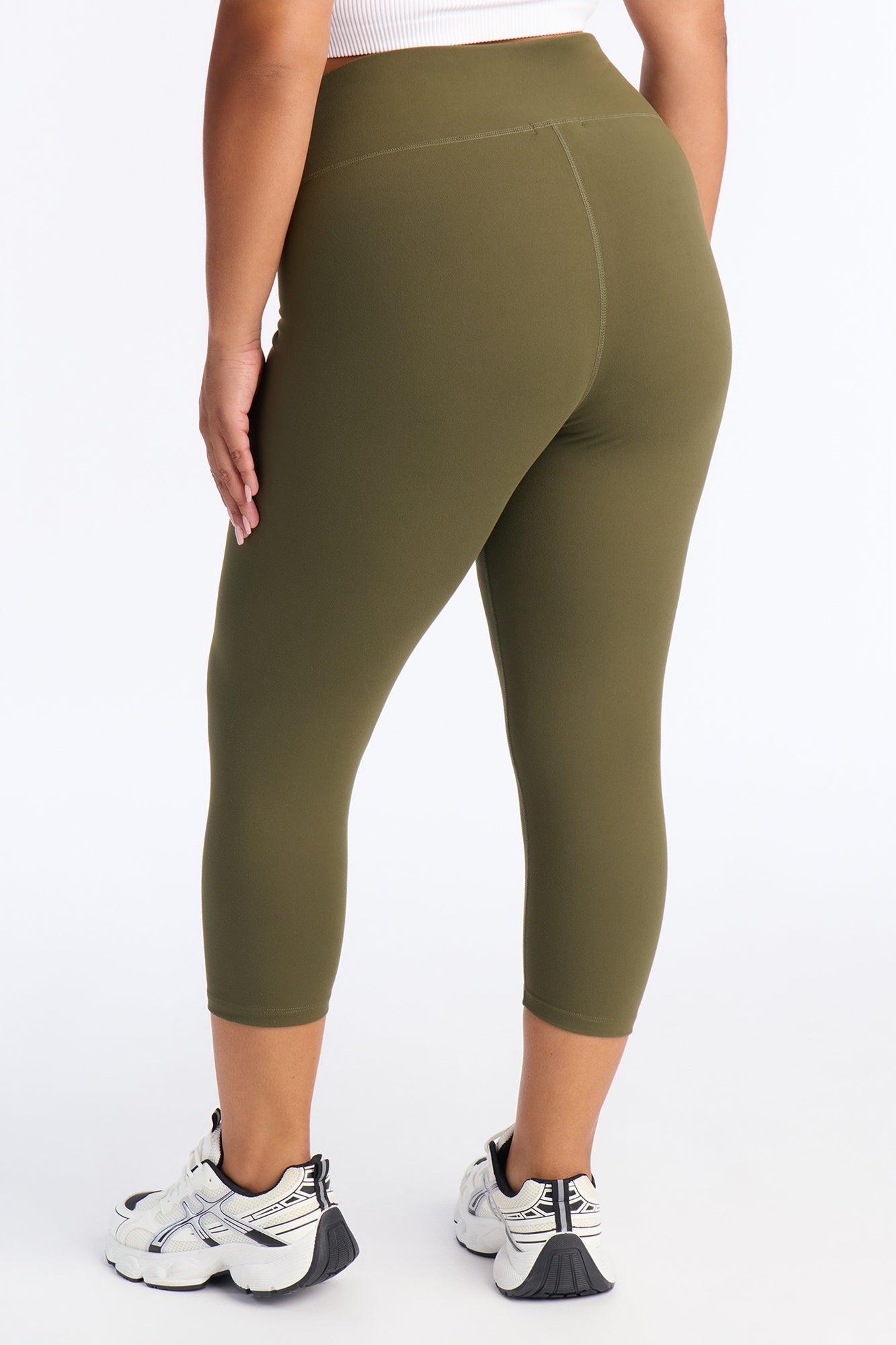 Flexibility Super Soft Capri Active Legging - Olive