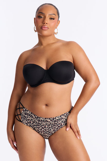 In The Danger Zone Microfiber Hipster Panty - Leopard