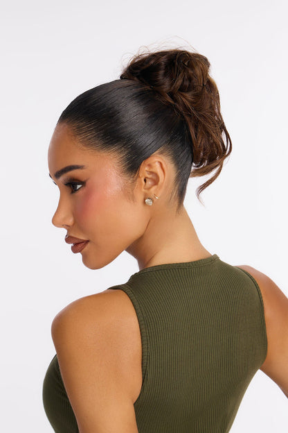 Nina Snatched Pant Set - Olive
