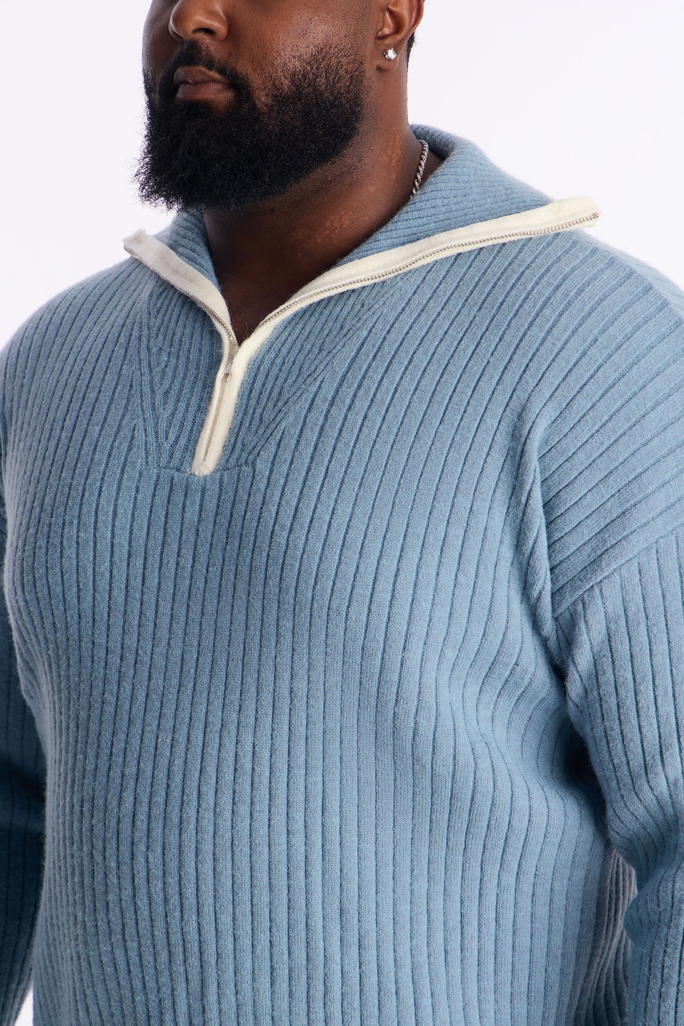 Social Project Quarter Zip - Blue