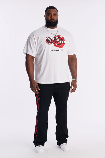 High Roller Suite Short Sleeve Tee - White