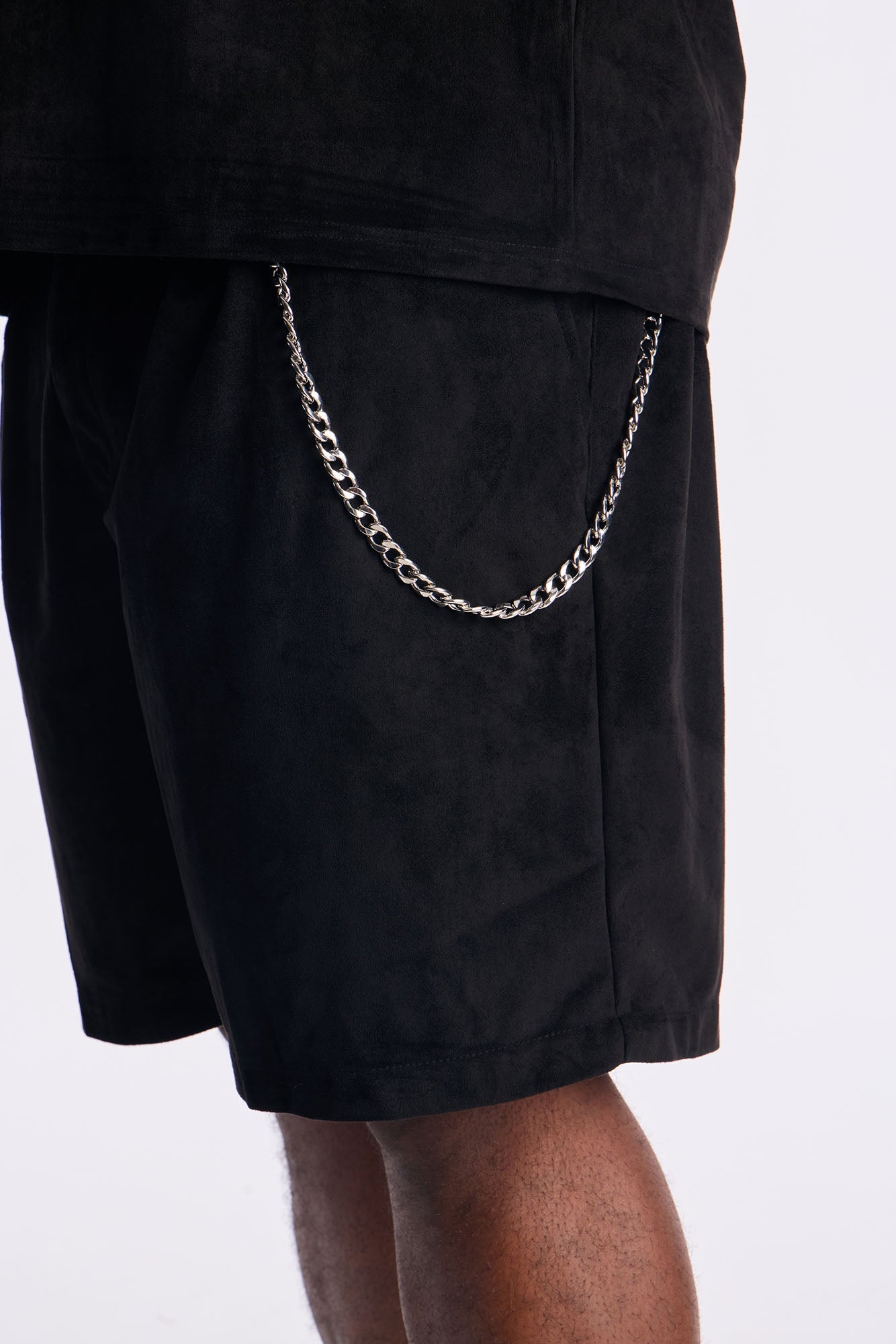 Liberty Chain Suede Short - Black