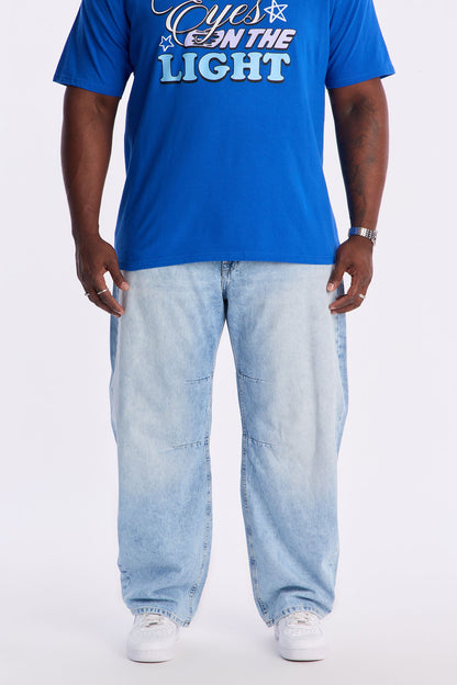 Barrel Stay Clean Jean - Light Blue Wash