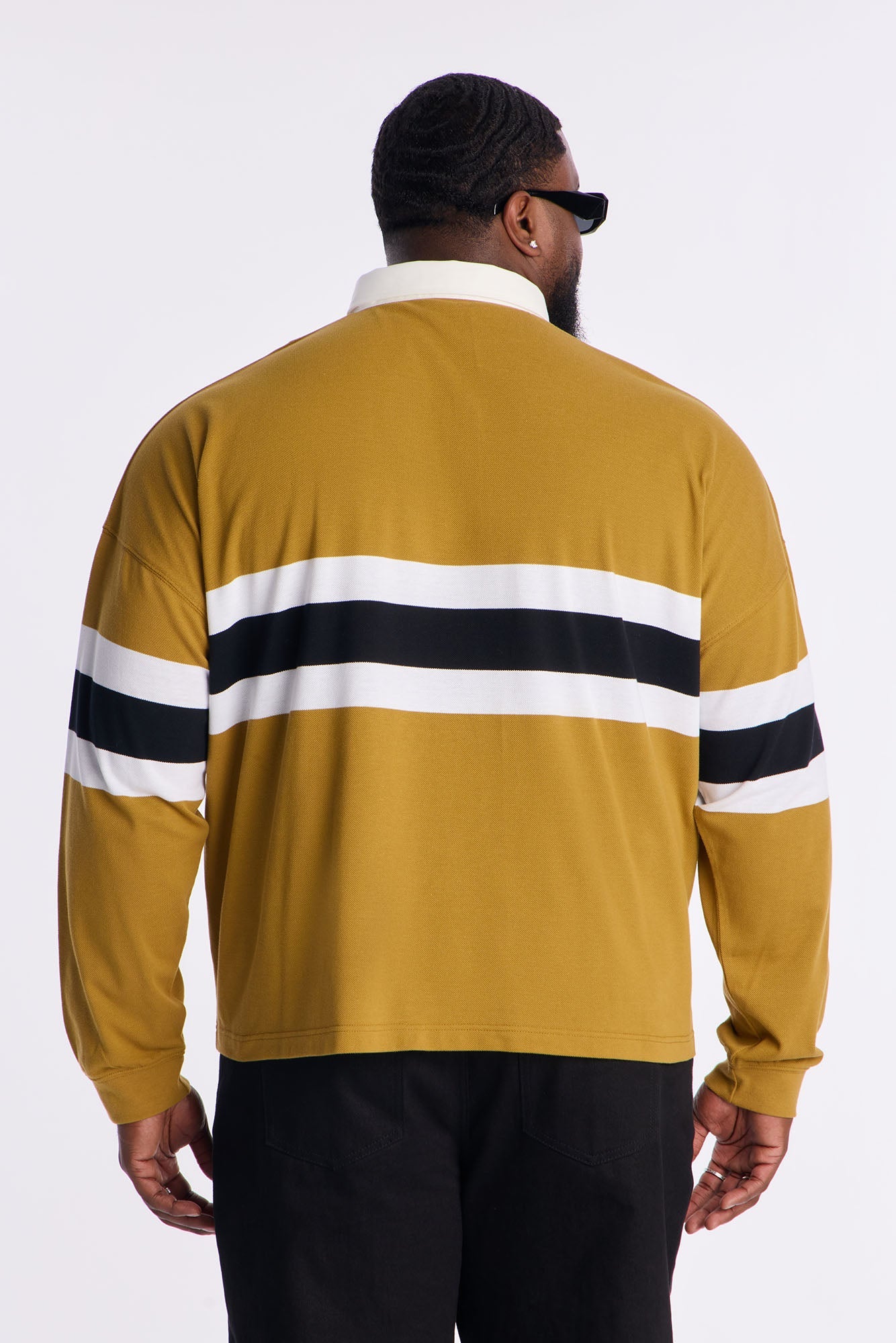 Legendary Style Long Sleeve Polo - Olive/combo