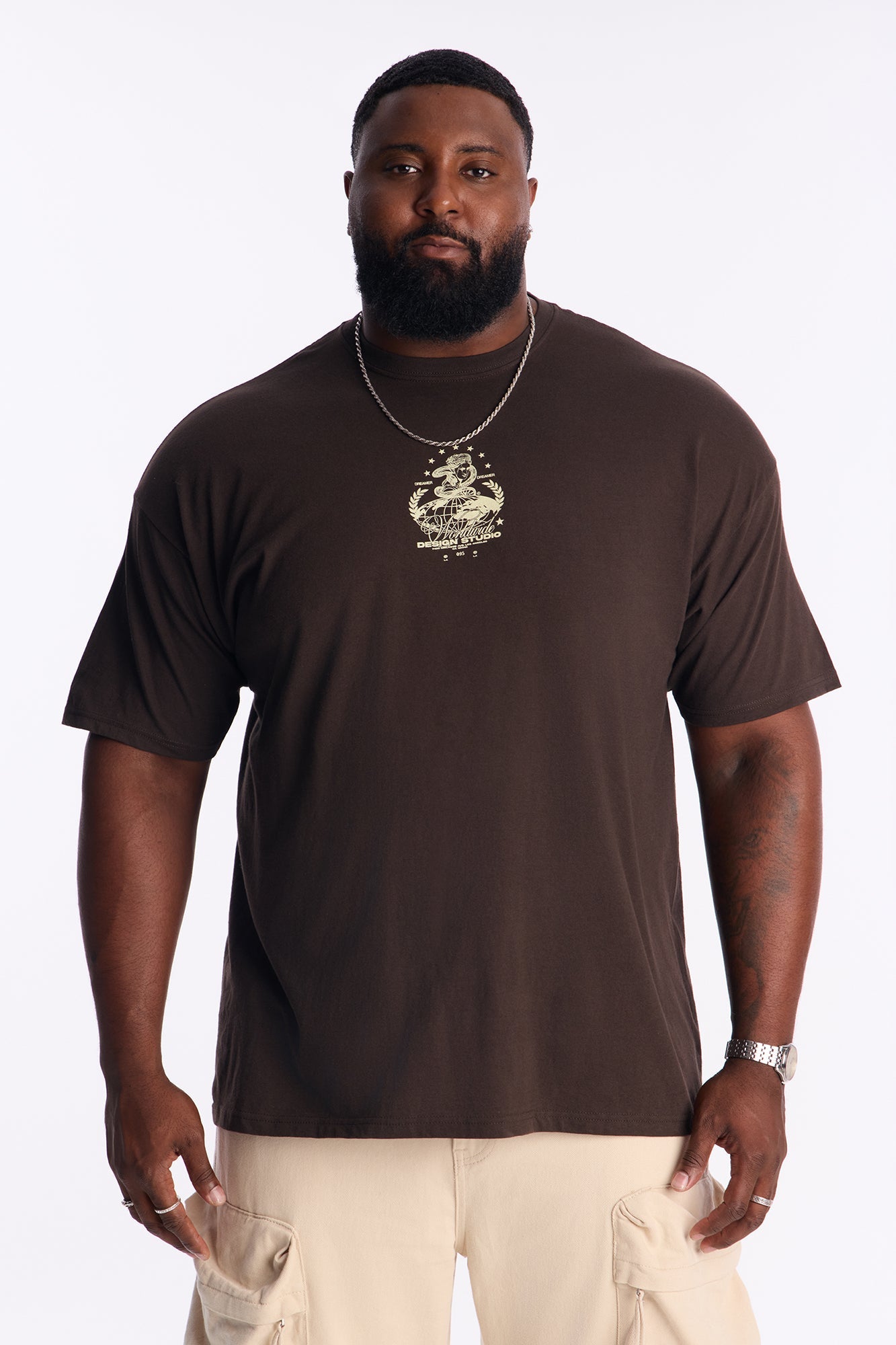 Dreamer Design Studio Short Sleeve Tee - Brown