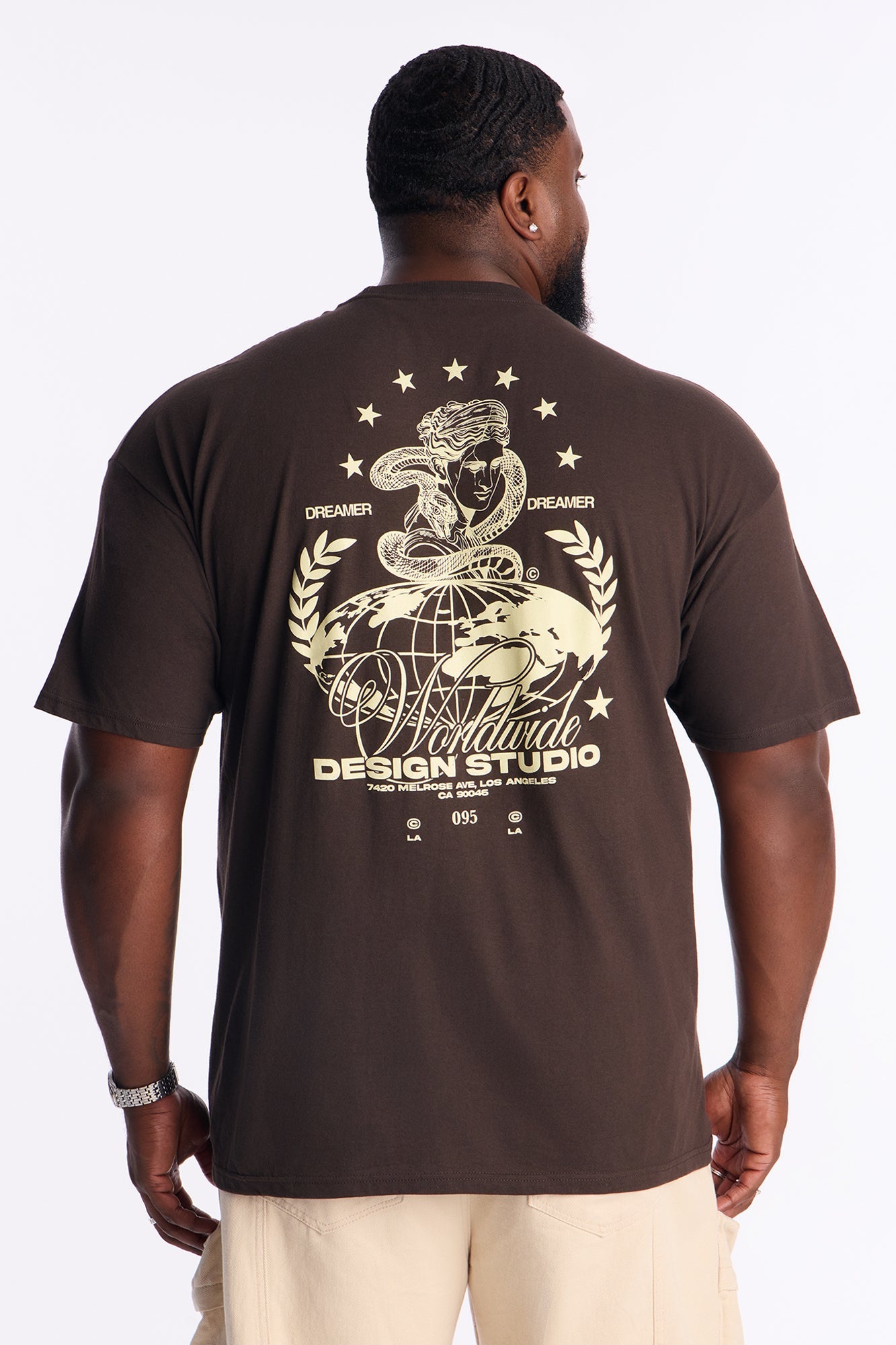 Dreamer Design Studio Short Sleeve Tee - Brown