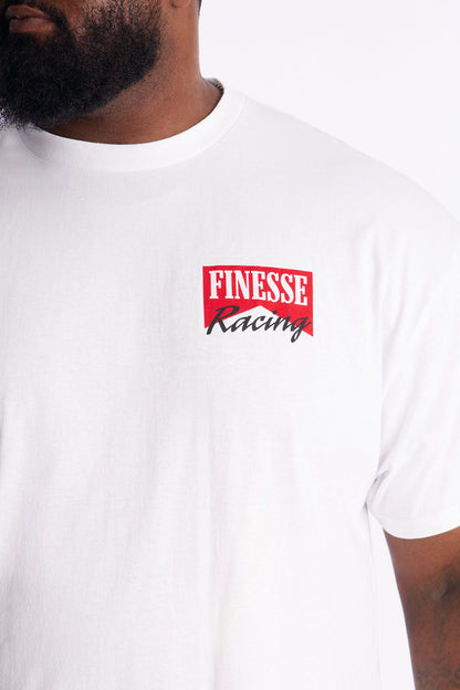 International Finesse Racing Short Sleeve Tee - White
