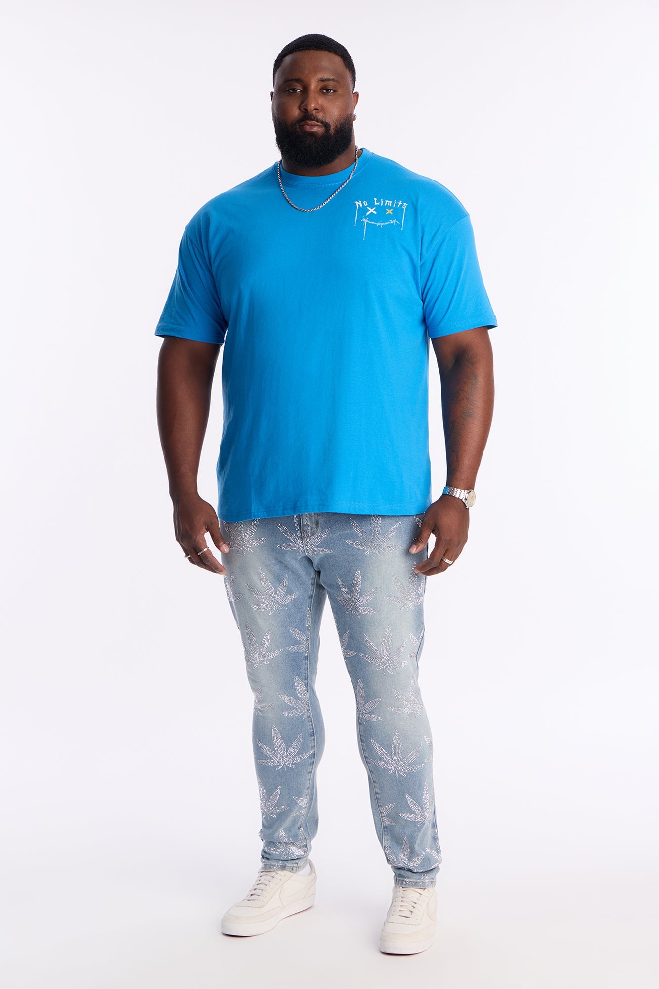 No Limits Just Legends Short Sleeve Tee - Blue