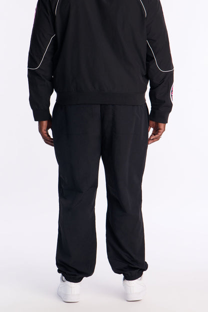 Slim Wave Track Pant - Black