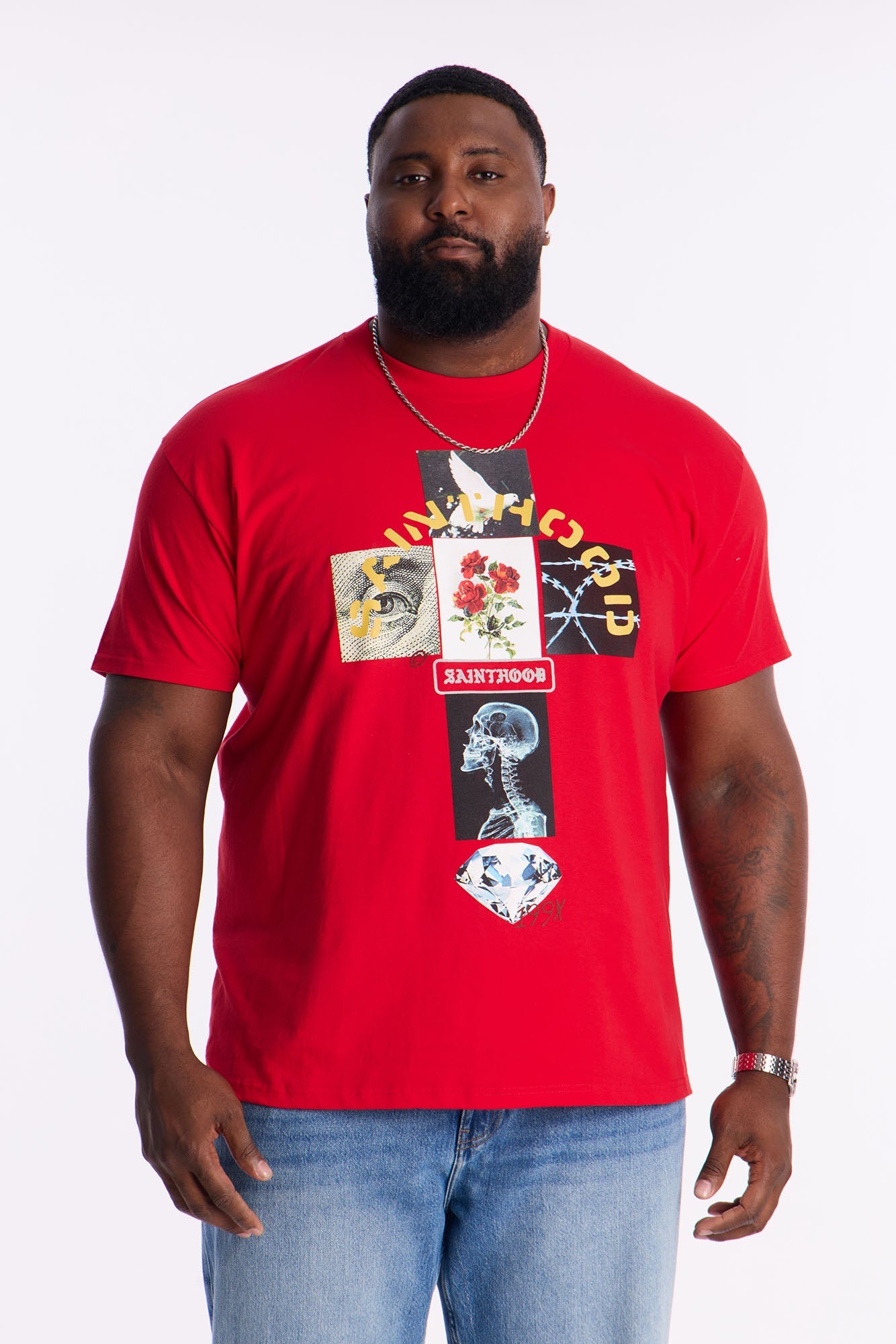Sainthood 199X Forever Short Sleeve Tee - Red