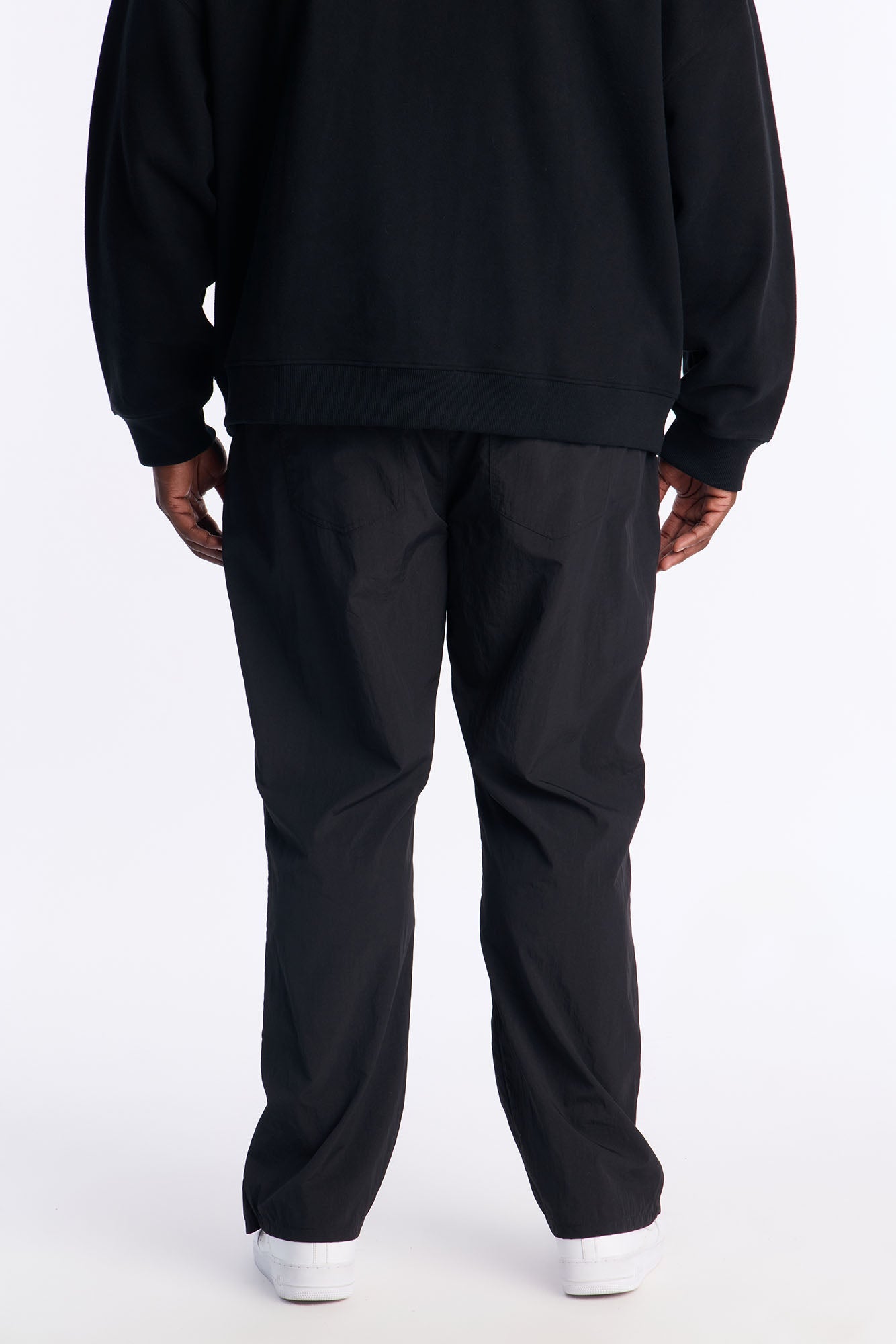 Straight Vanguard Zipper Detail Pant - Black