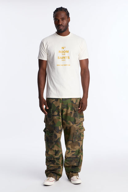 No Room For Saints Short Sleeve Tee - Off White