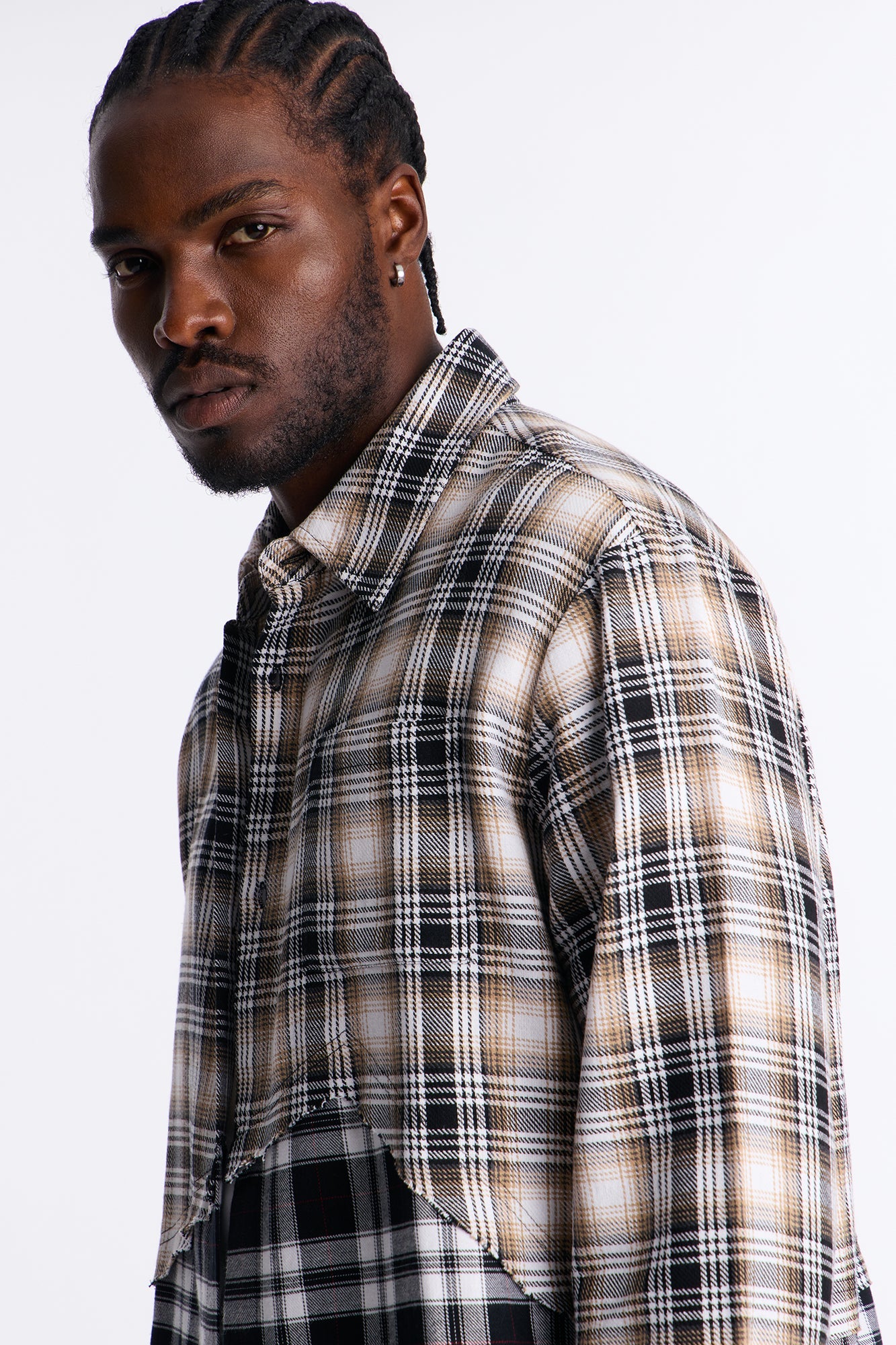 Culver Mixed Media Flannel - Black/combo