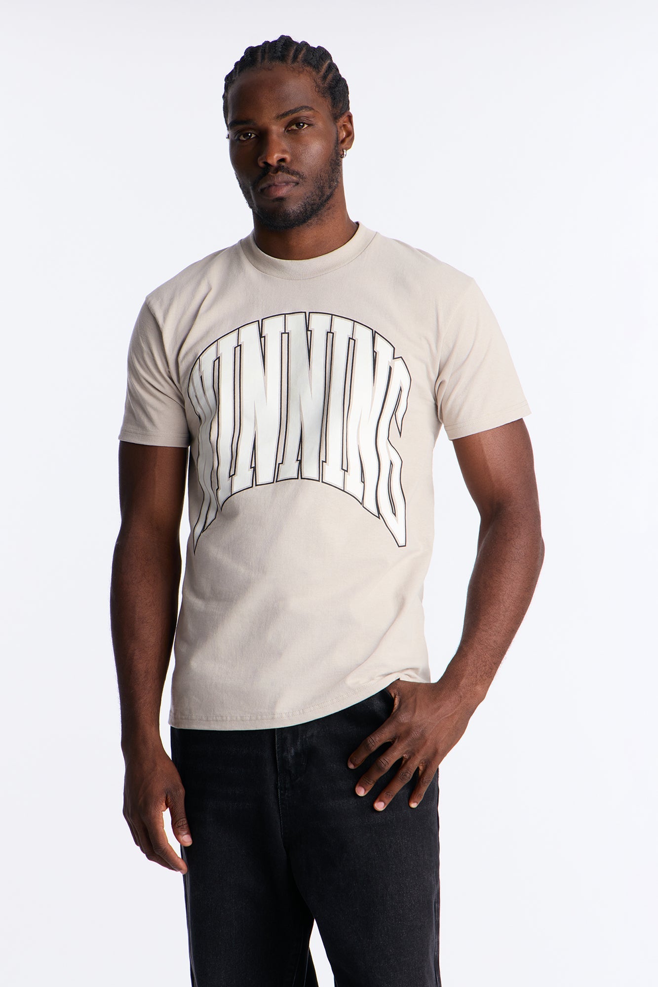 Winning At Life Short Sleeve Tee - Grey