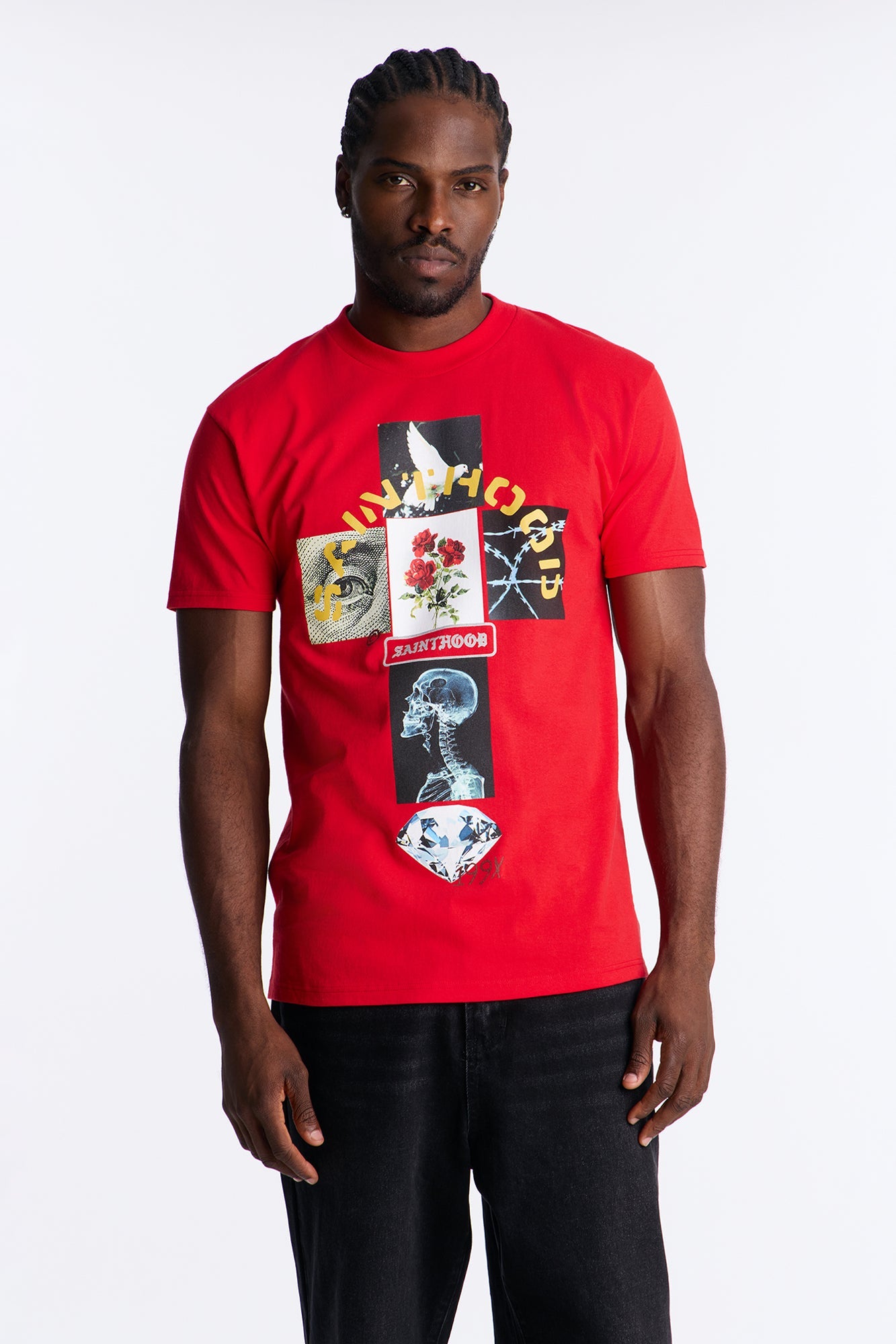 Sainthood 199X Forever Short Sleeve Tee - Red