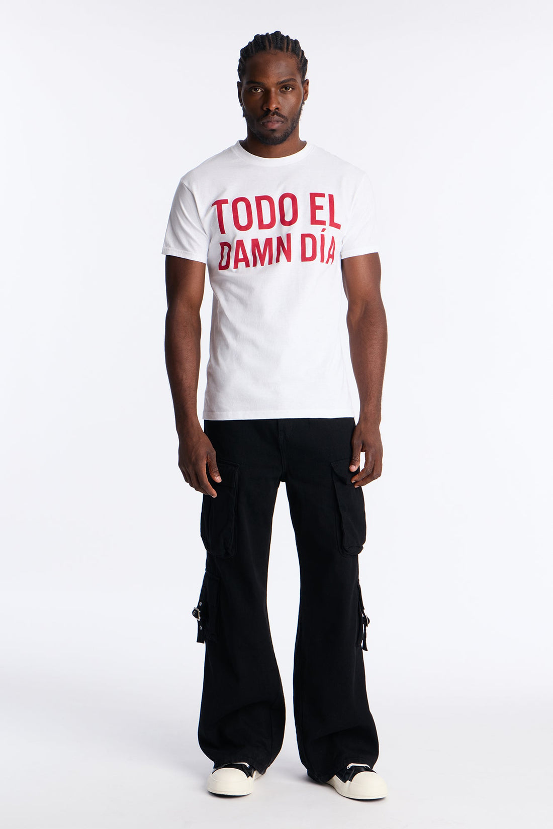Todo El Damn Dia Short Sleeve Tee - White