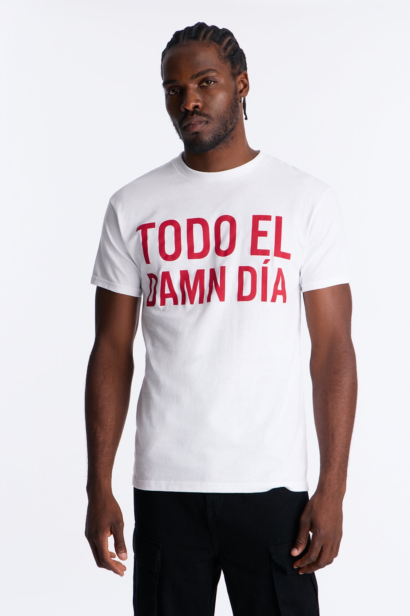 Todo El Damn Dia Short Sleeve Tee - White