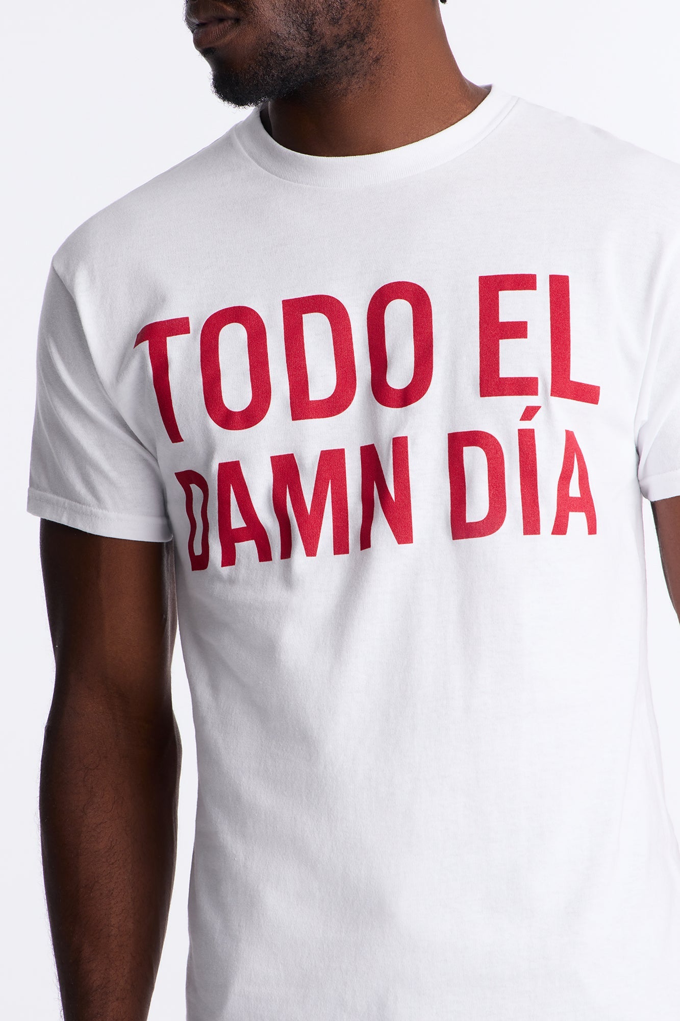 Todo El Damn Dia Short Sleeve Tee - White