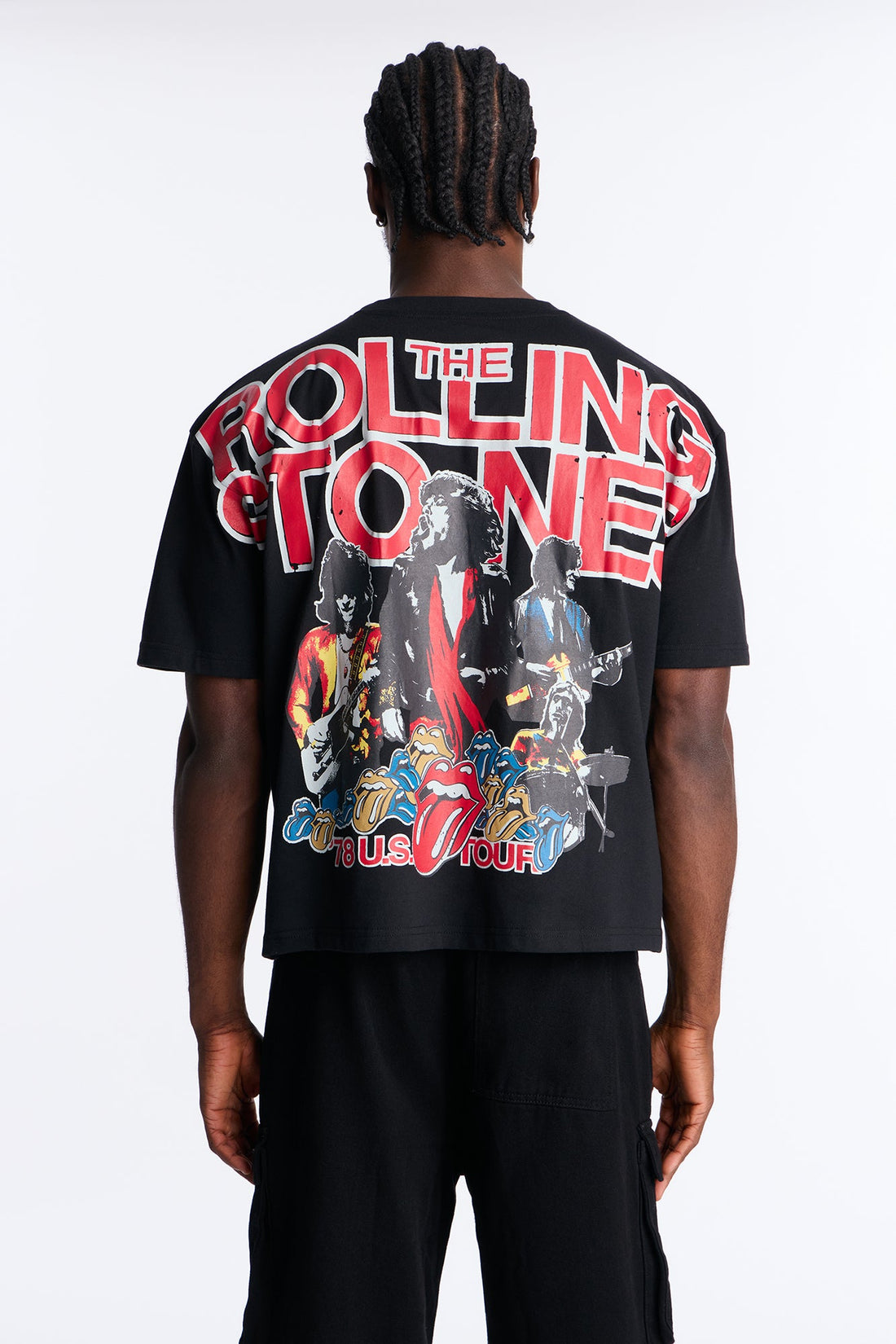 The Rolling Stones Worldwide Oversized Short Sleeve Tee - Black