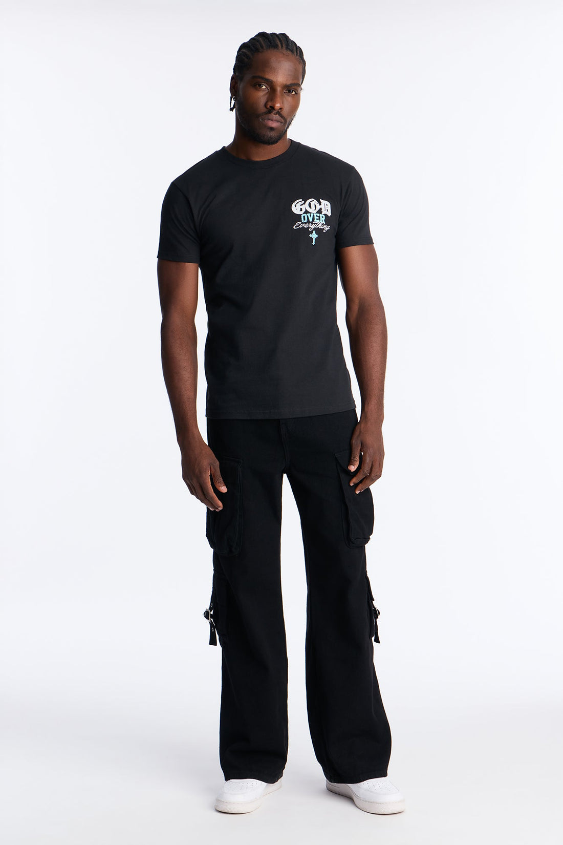 God Over Everything Short Sleeve Tee - Black
