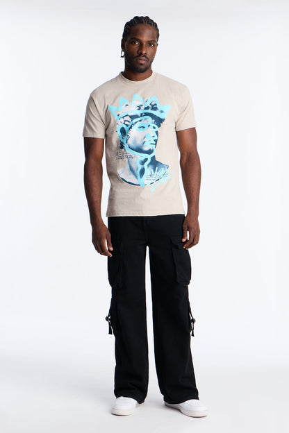 King Me Short Sleeve Tee - Grey