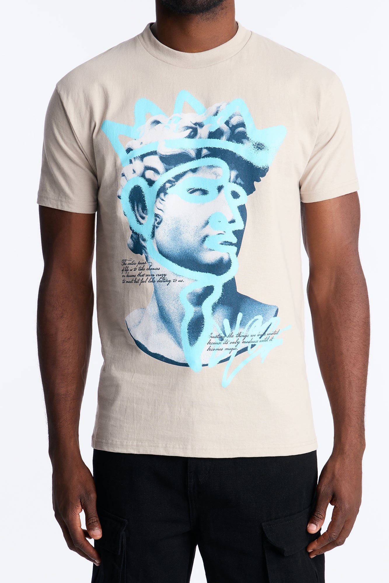King Me Short Sleeve Tee - Grey