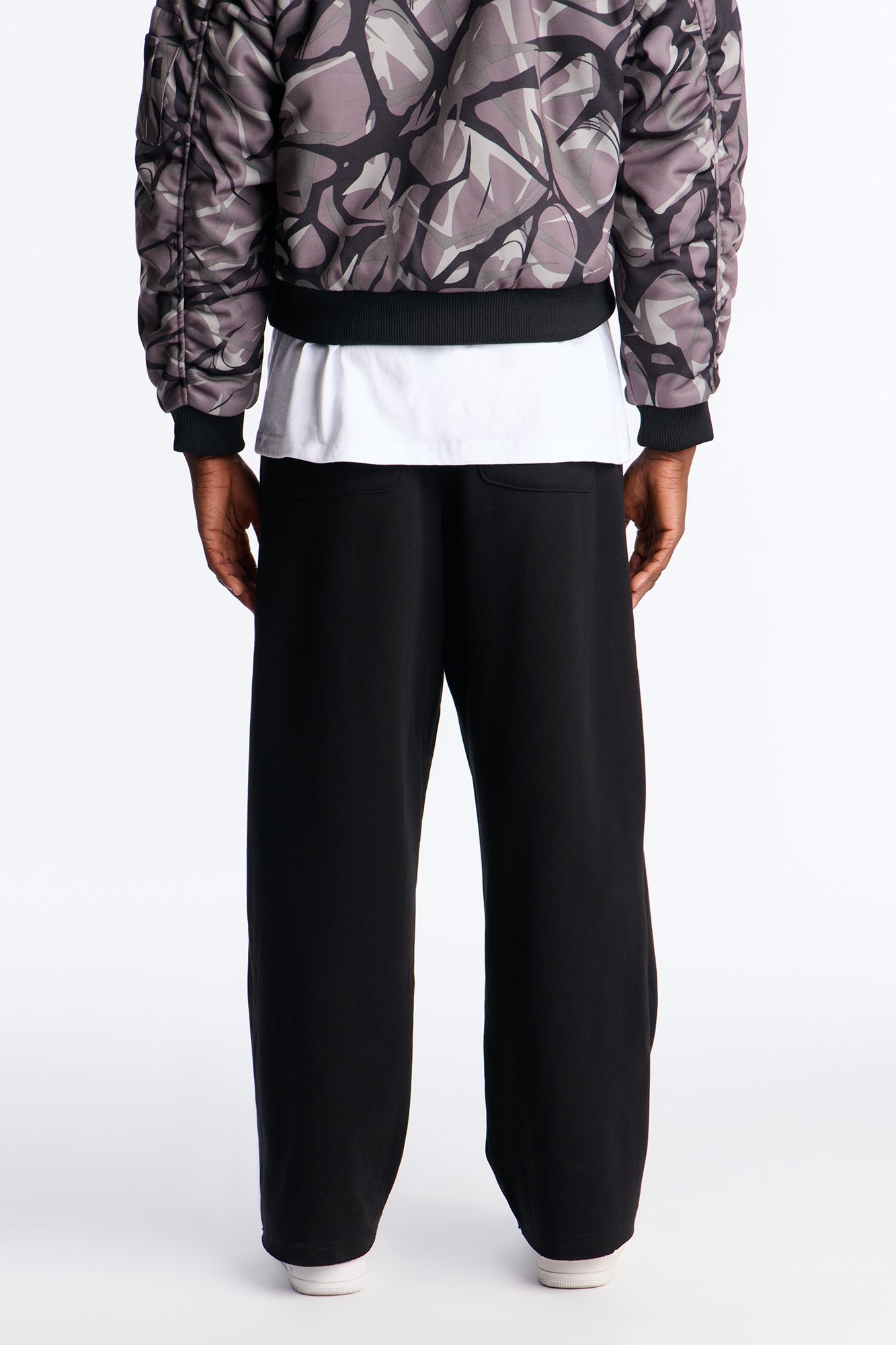 Raw Heavyweight Wide Leg Sweatpants - Black