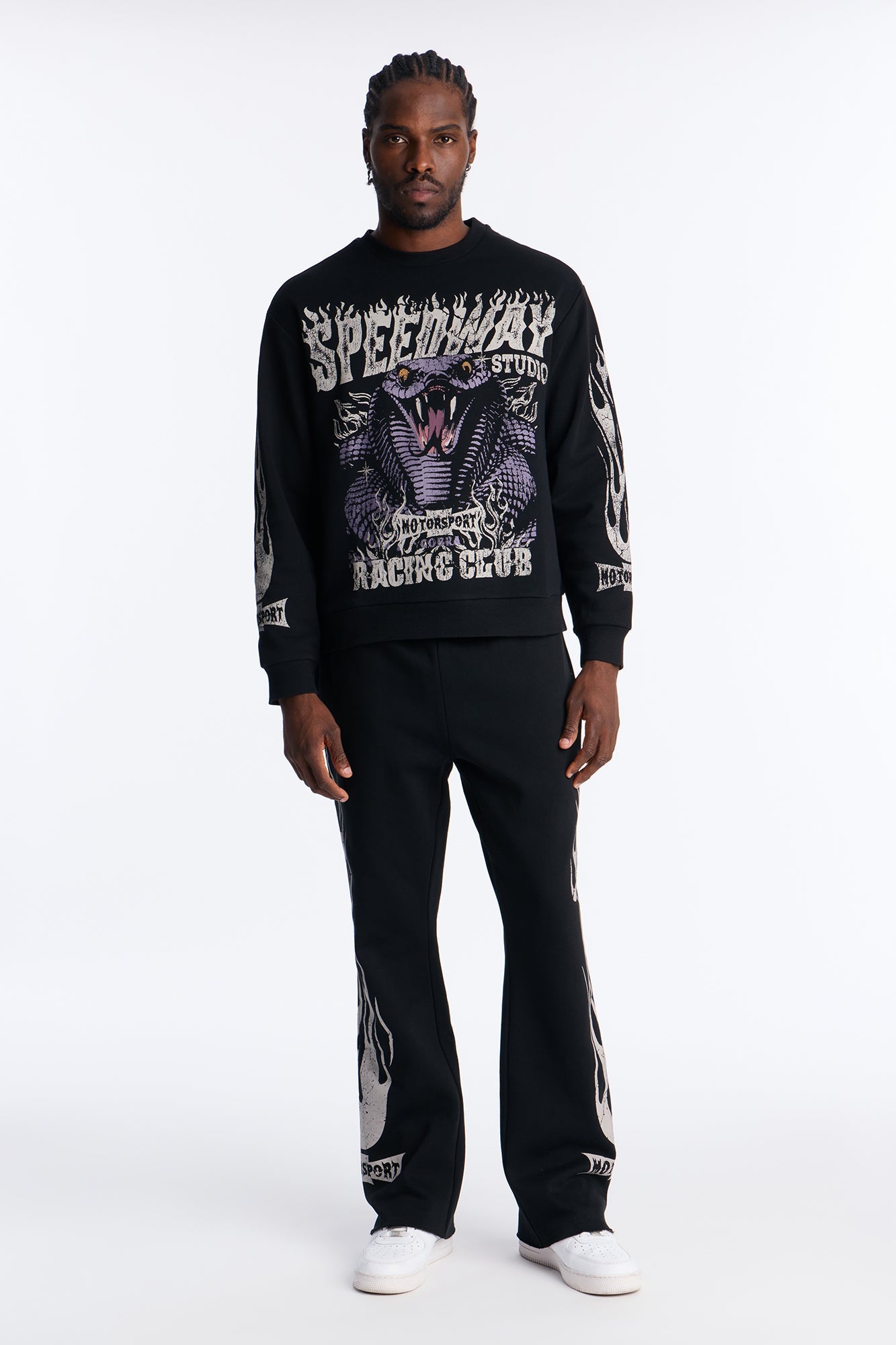 Speedway Studio Crewneck Sweatshirt - Black
