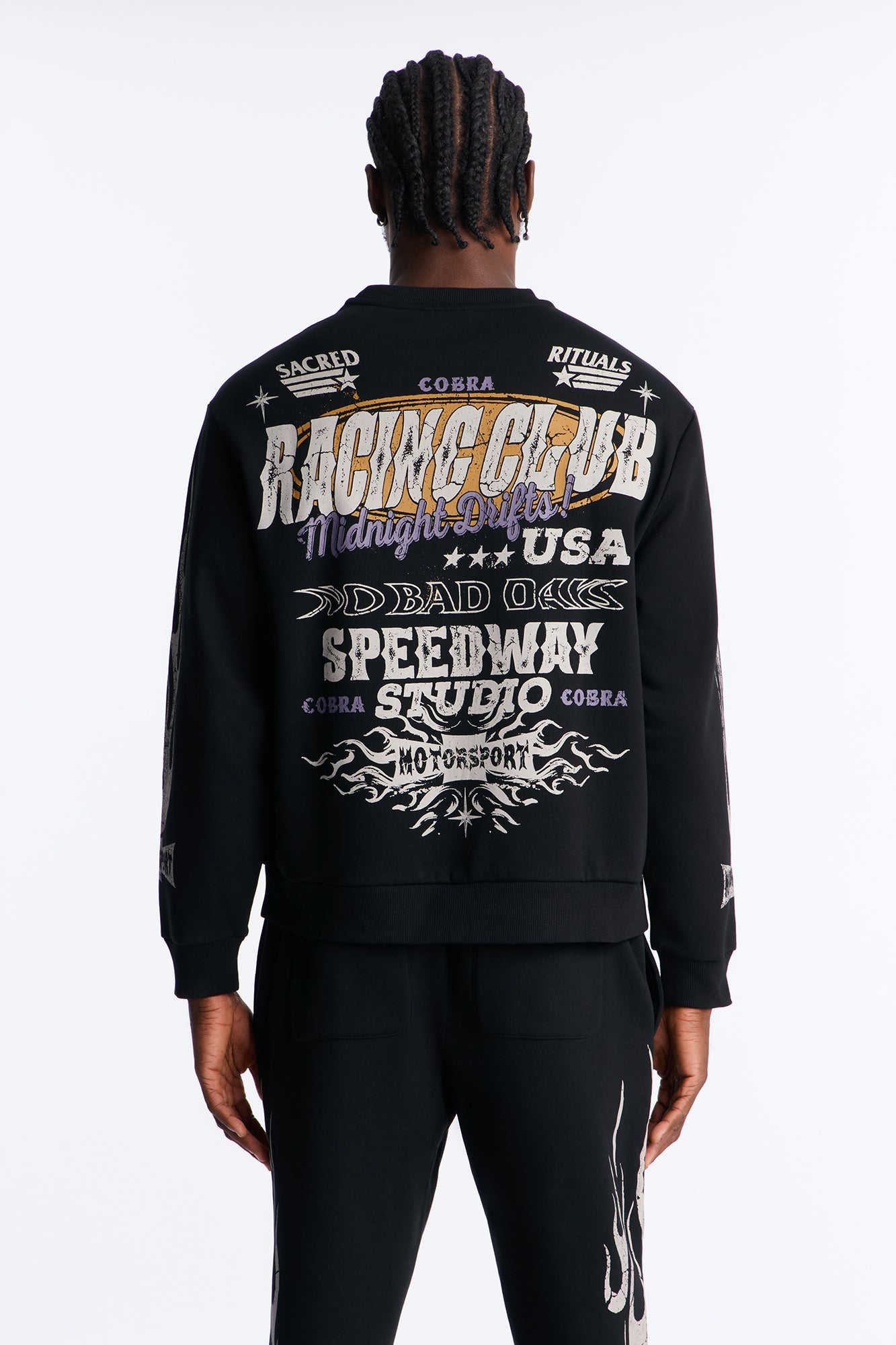 Speedway Studio Crewneck Sweatshirt - Black