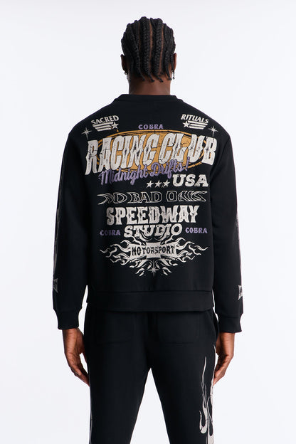 Speedway Studio Crewneck Sweatshirt - Black