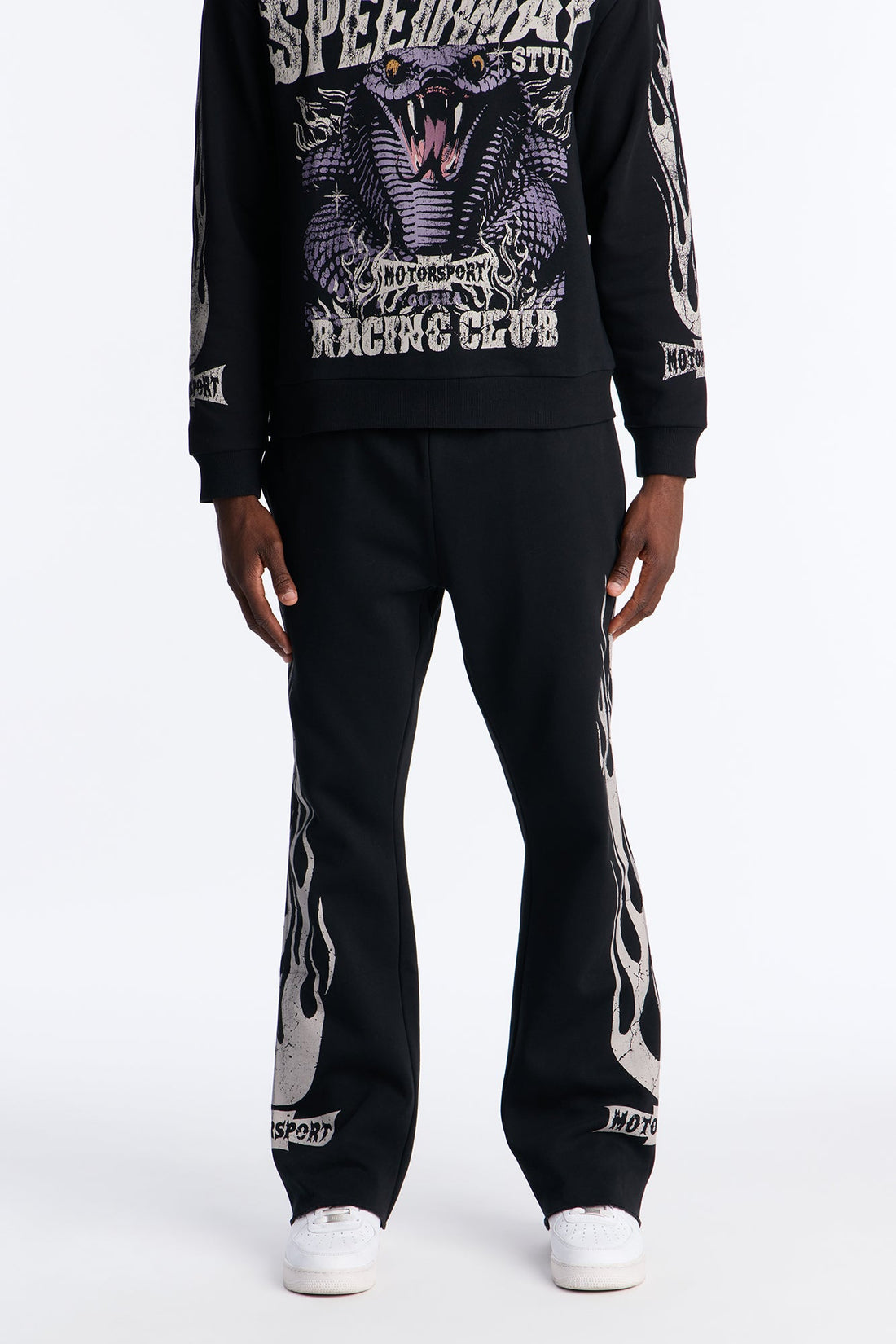 Speedway Studio Raw Sweatpants - Black