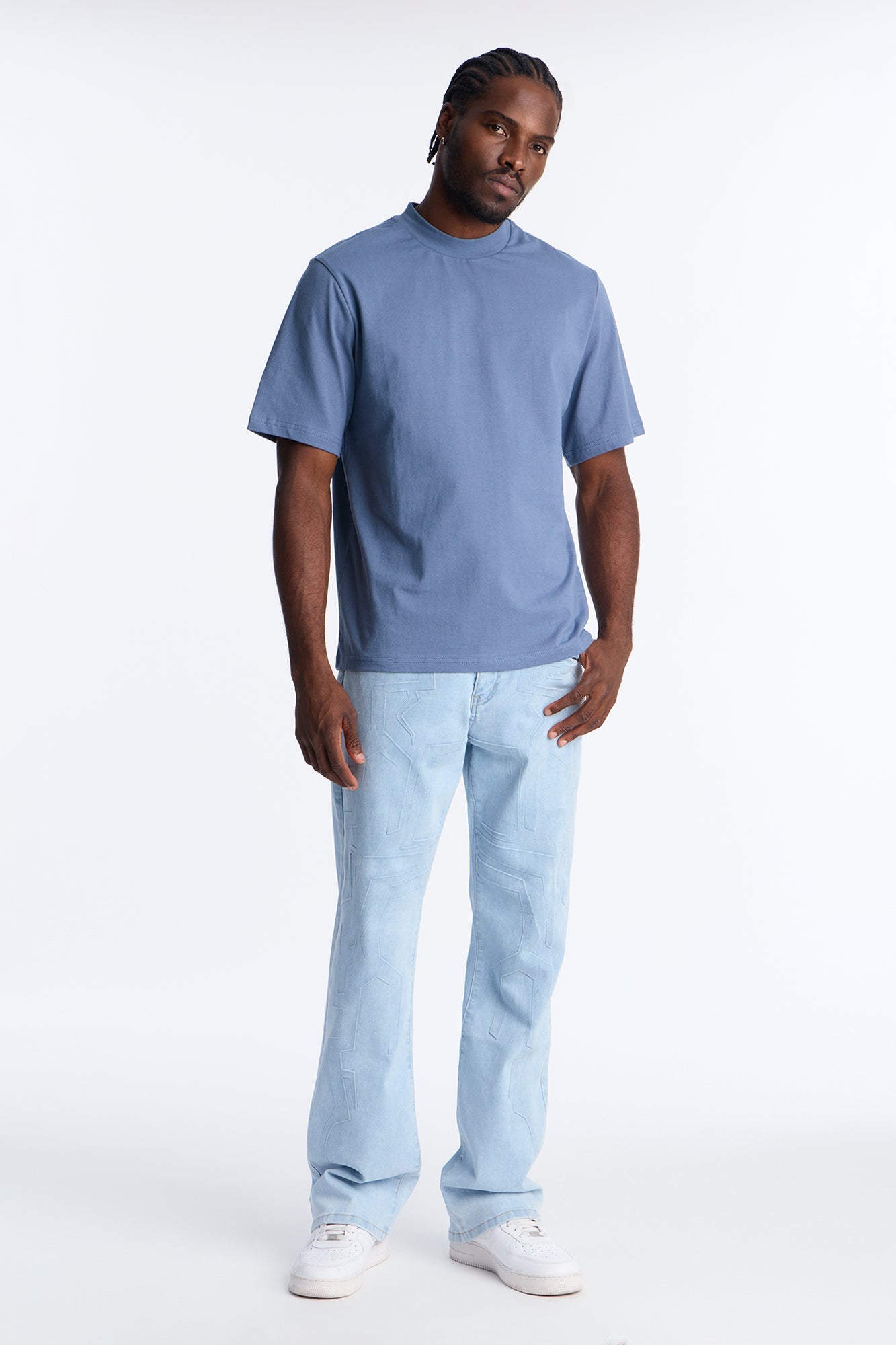 Oversized Heavyweight Tee 240GSM - Indigo