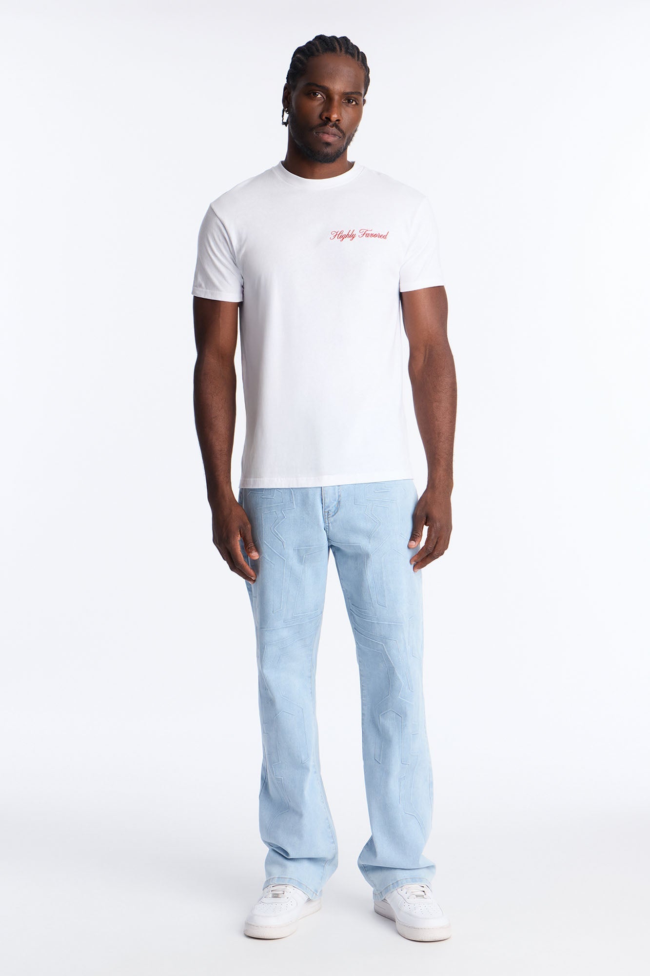 Highly Favored Short Sleeve Tee - White