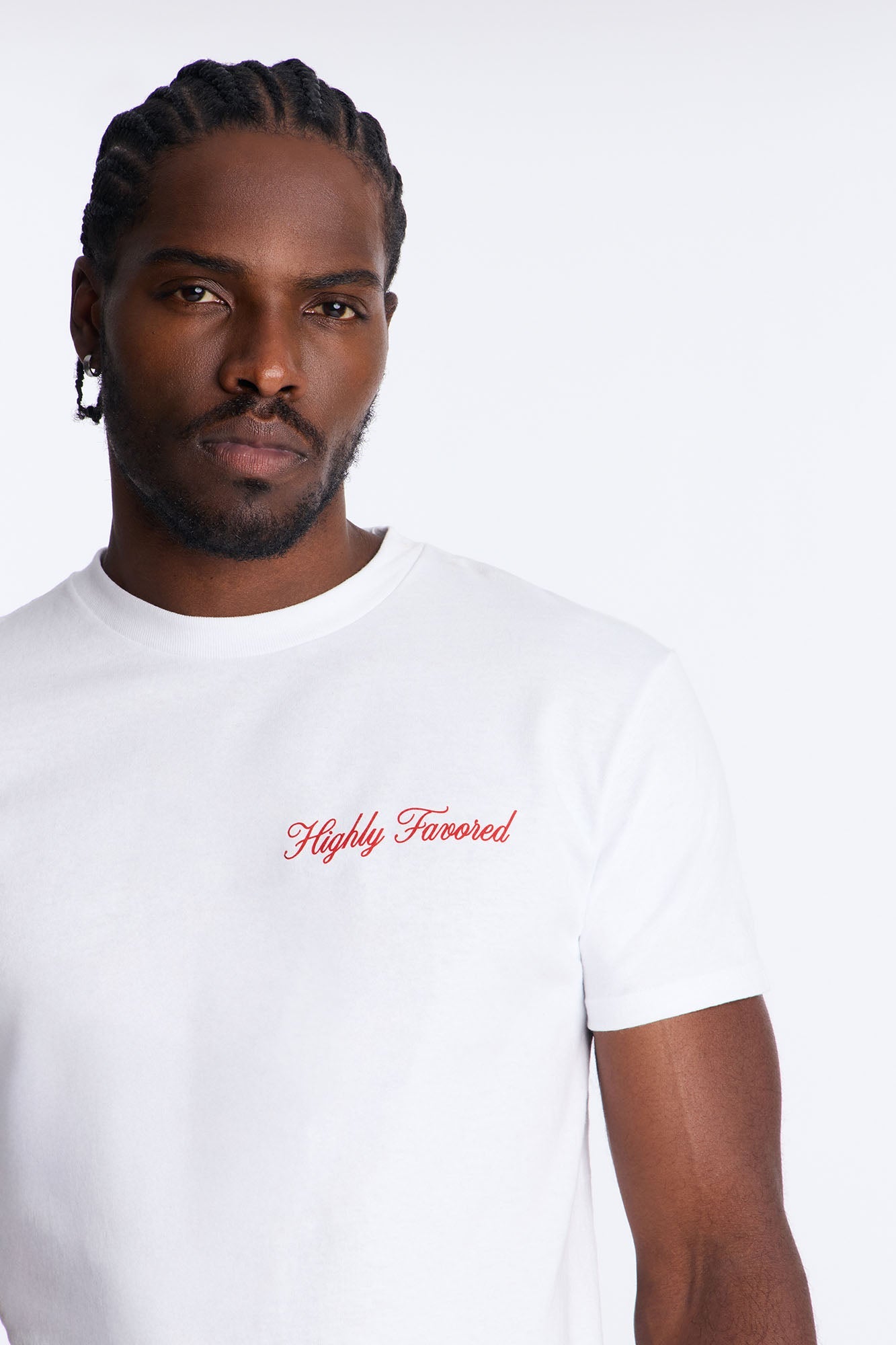 Highly Favored Short Sleeve Tee - White
