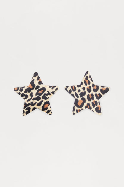 Brienna Star Shaped Pasties - Leopard