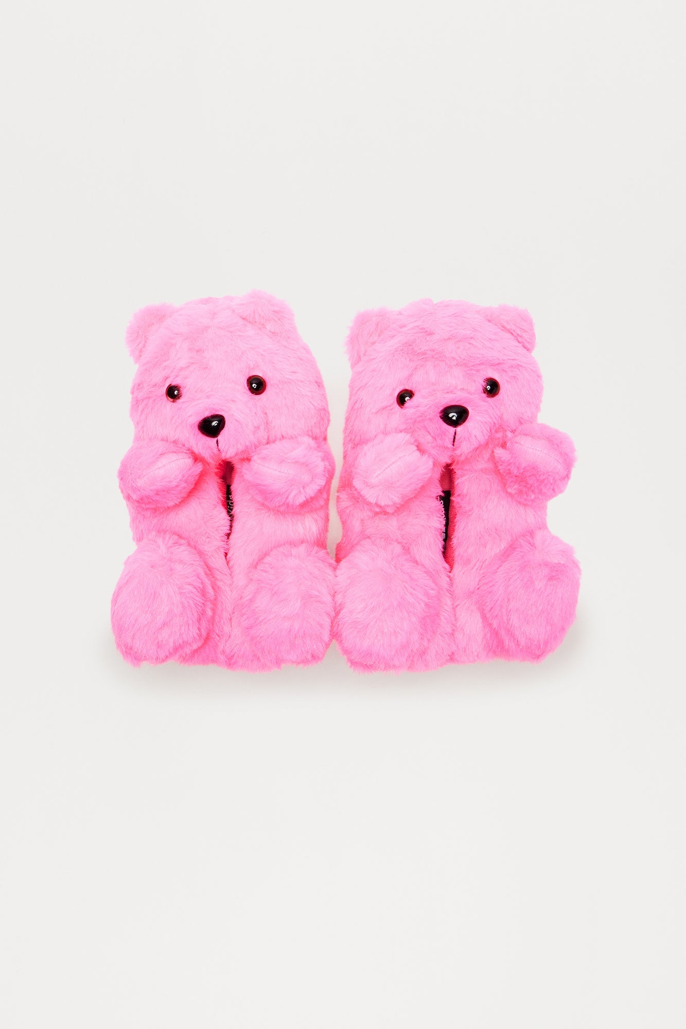 Mini Cute And Cuddly Teddy Bear Slippers - Pink