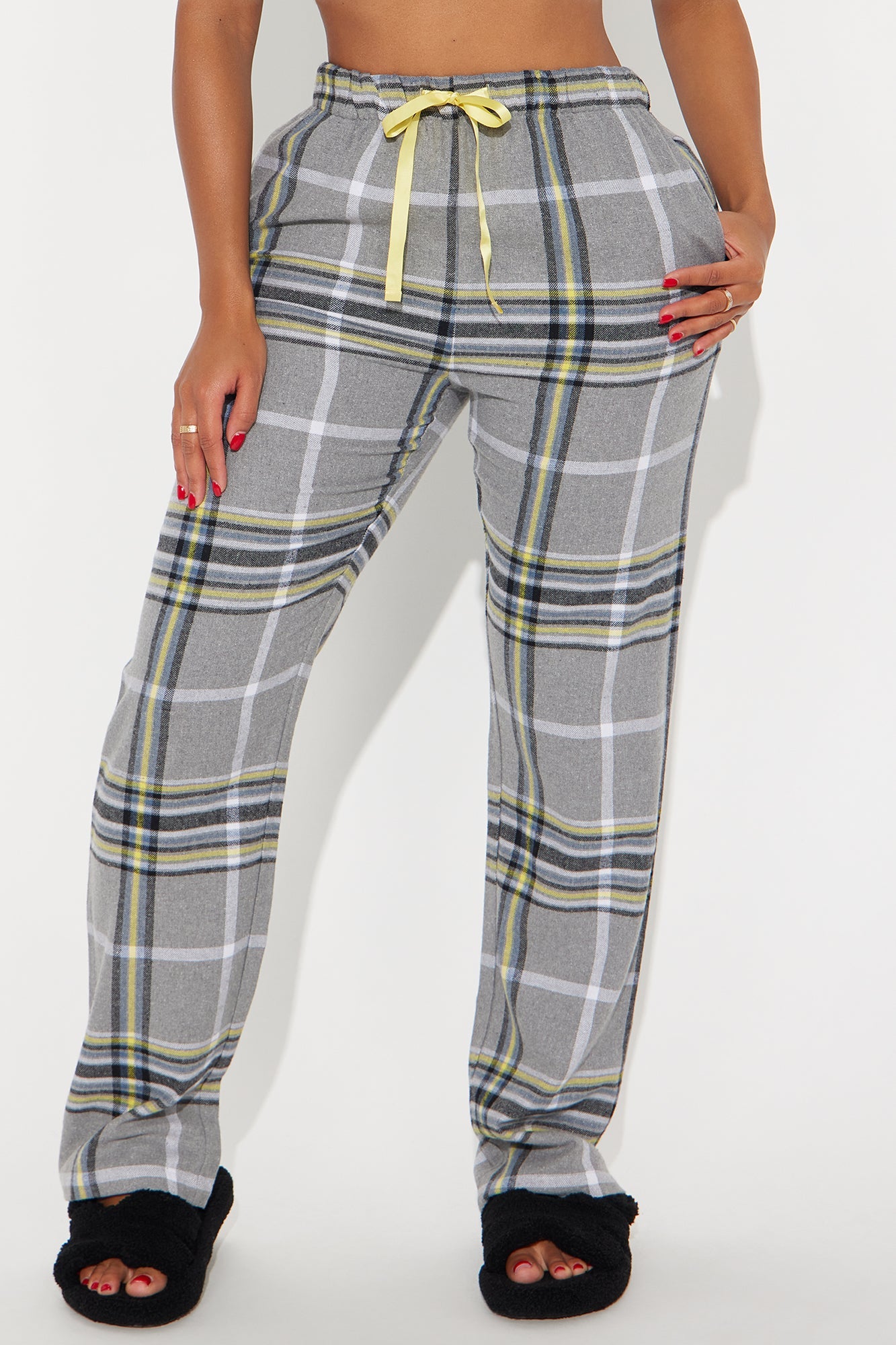 So Chill Flannel PJ Pants - Grey