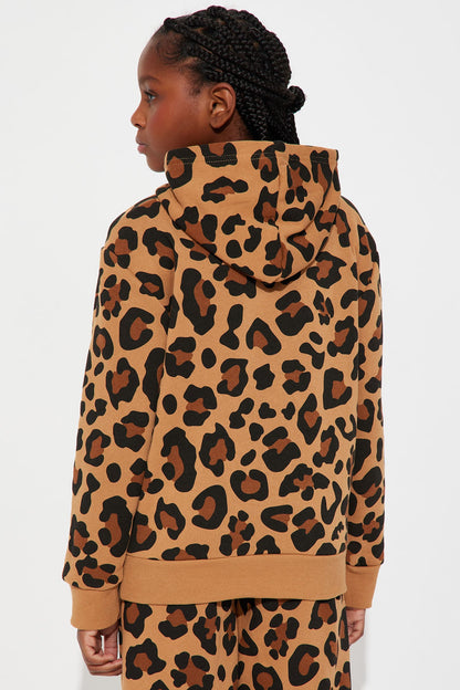 Mini Von Dutch Leopard Patch Hoodie - Leopard