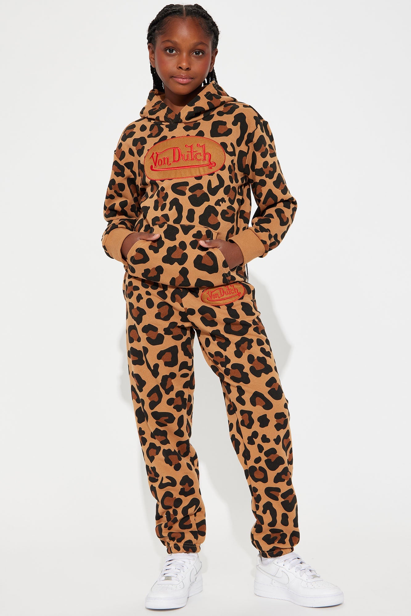 Mini Von Dutch Leopard Patch Jogger - Leopard