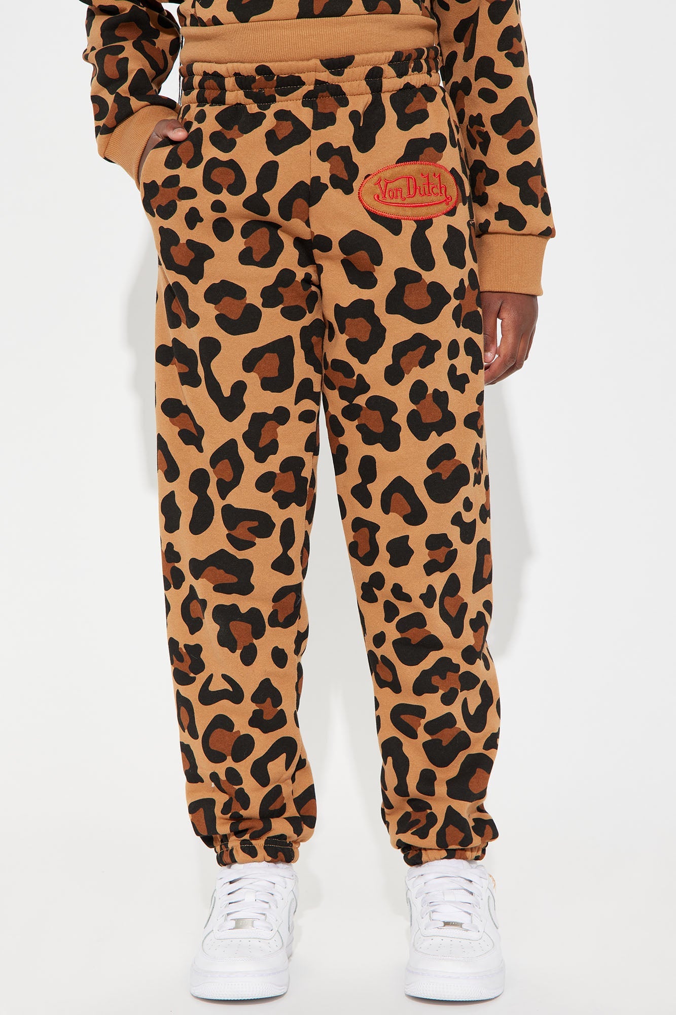 Mini Von Dutch Leopard Patch Jogger - Leopard