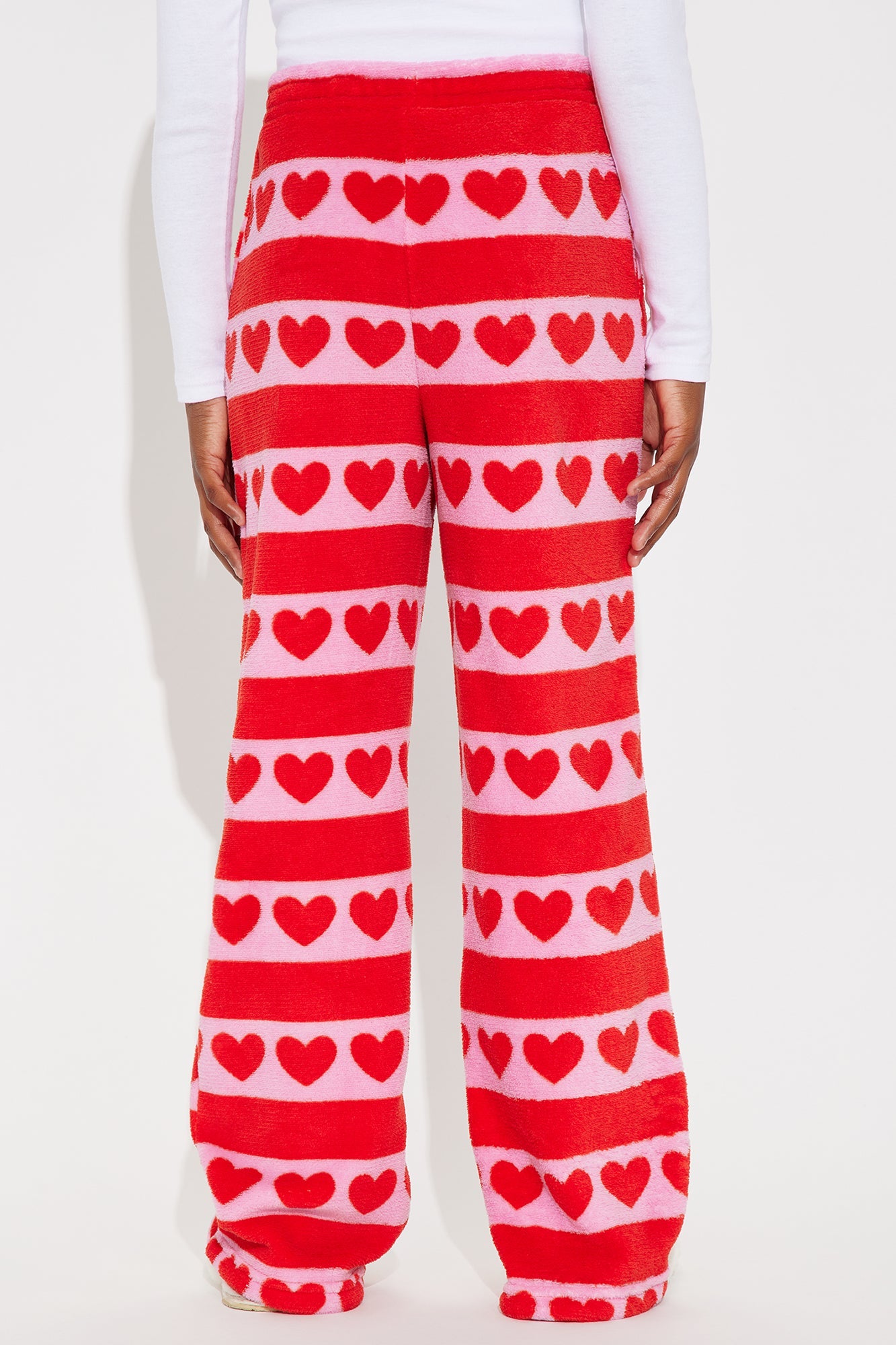 Mini Queen Of Hearts Plush Pant - Red/combo