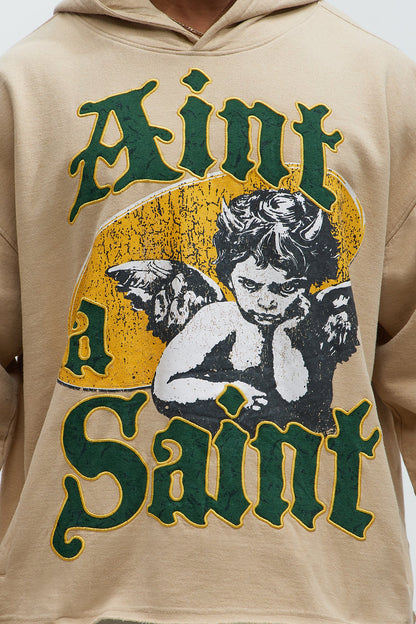 Aint A Saint Hoodie - Khaki