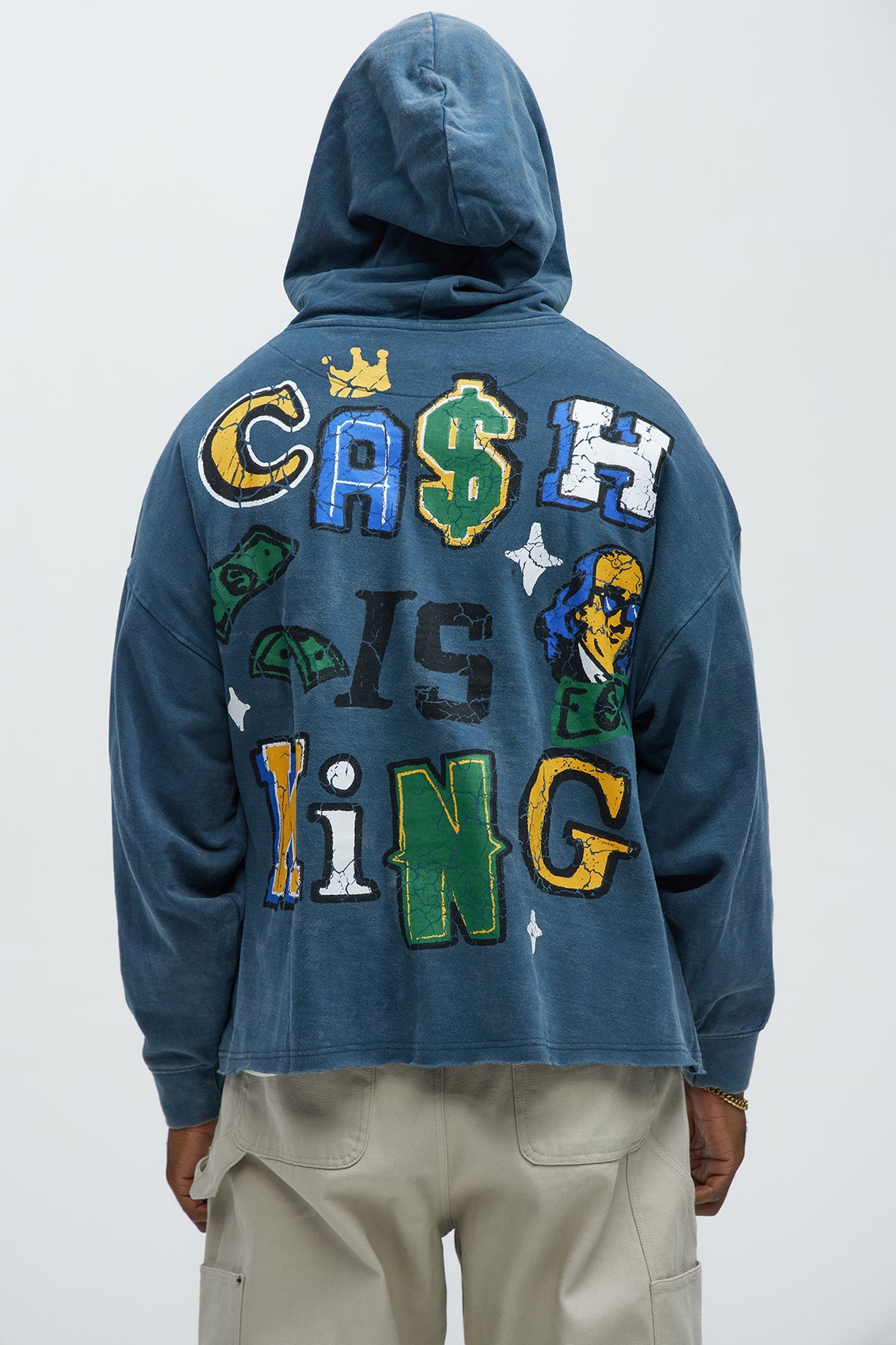 Cash Is King Hoodie - Blue