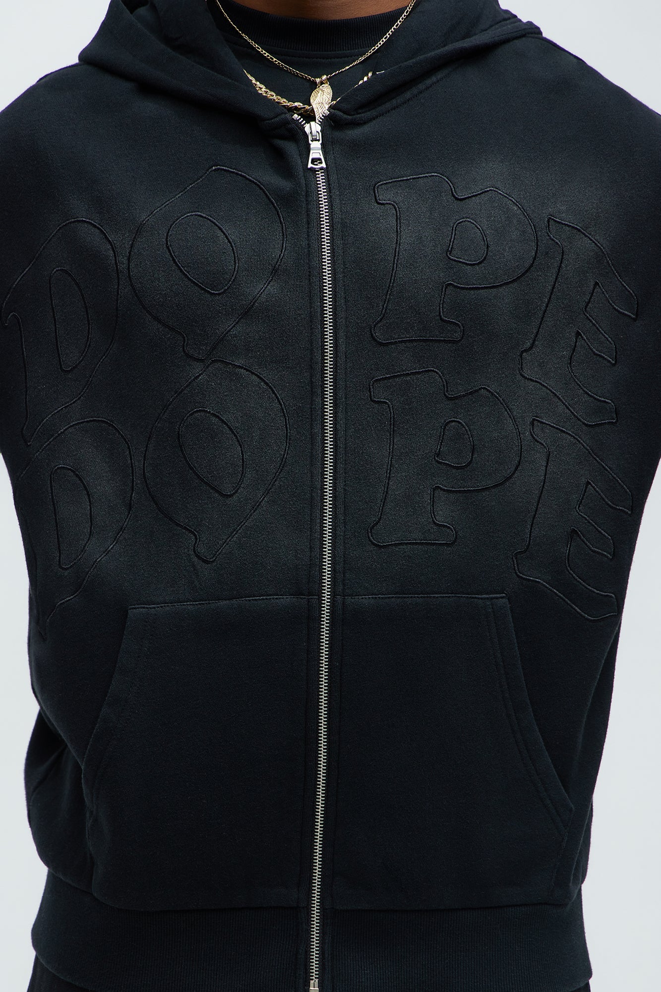 Dope Dope Zip Up Hoodie - Black
