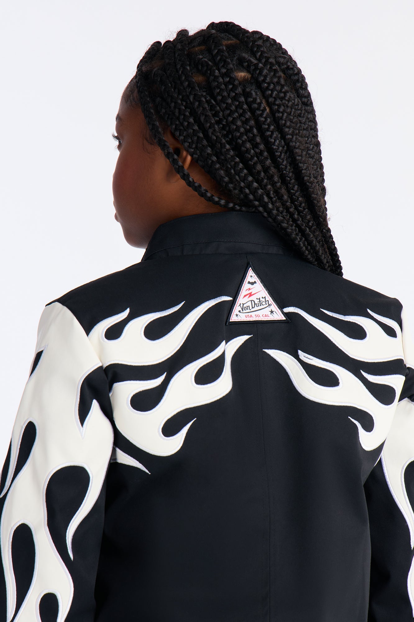 Mini Von Dutch Flames Moto Jacket - Black