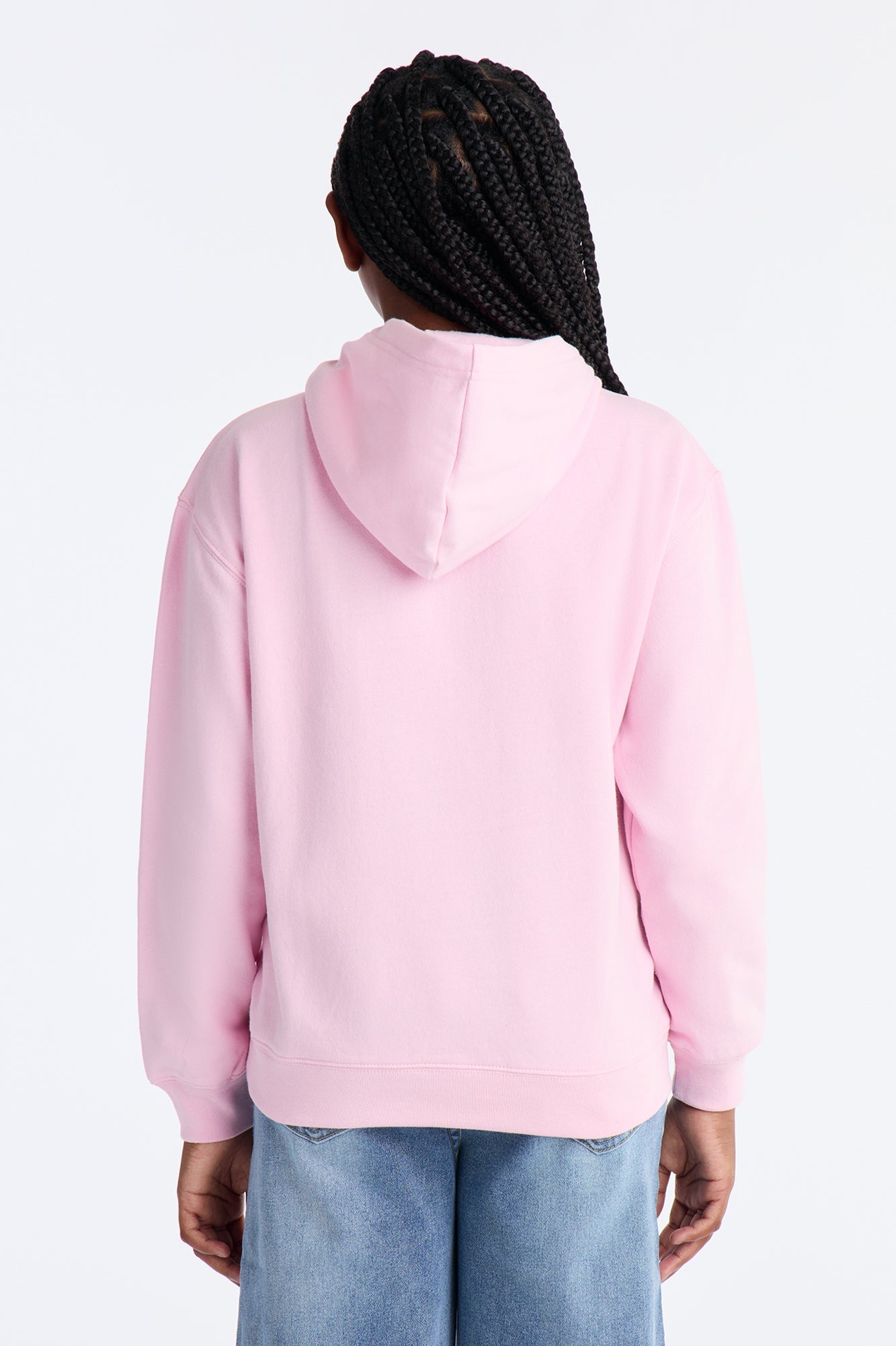 Mini Stitch Shows Emotion Hoodie - Light Pink