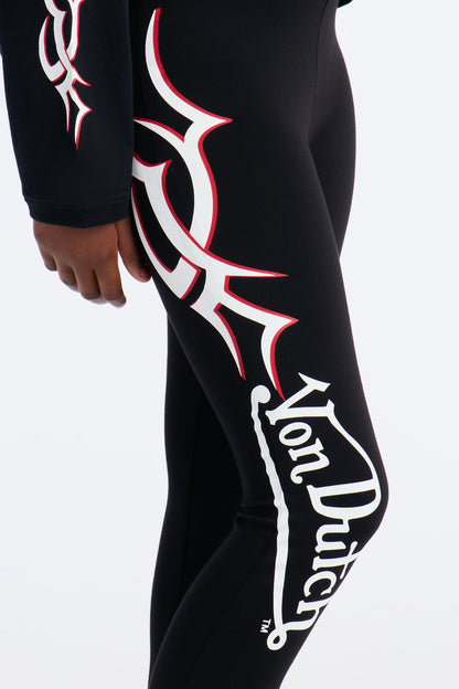 Mini Von Dutch Force Flared Pants - Black
