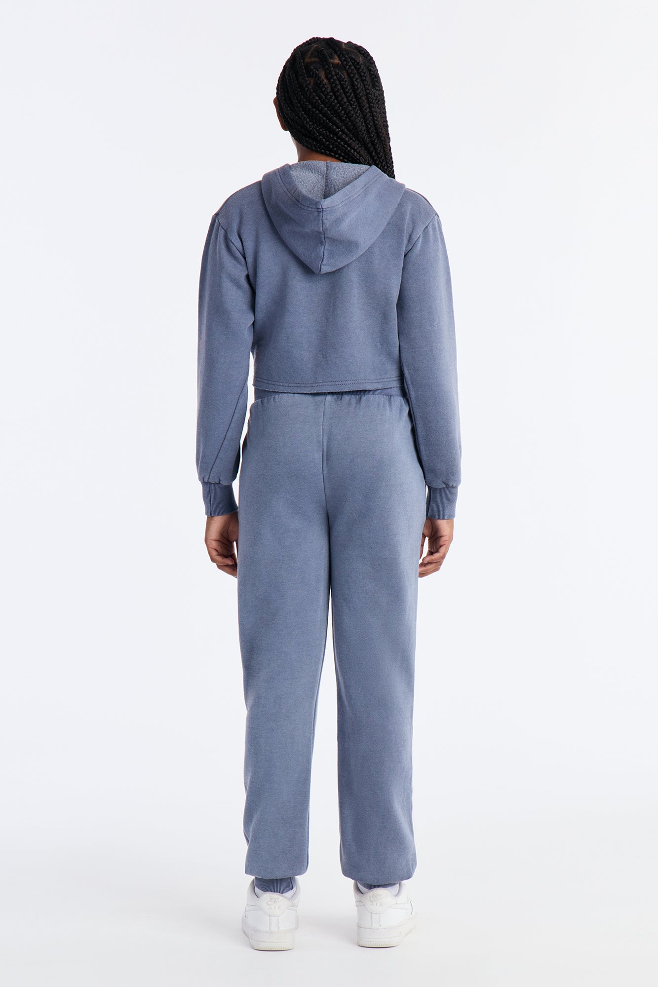 Mini Tamara Washed Jogger Set - Slate Blue