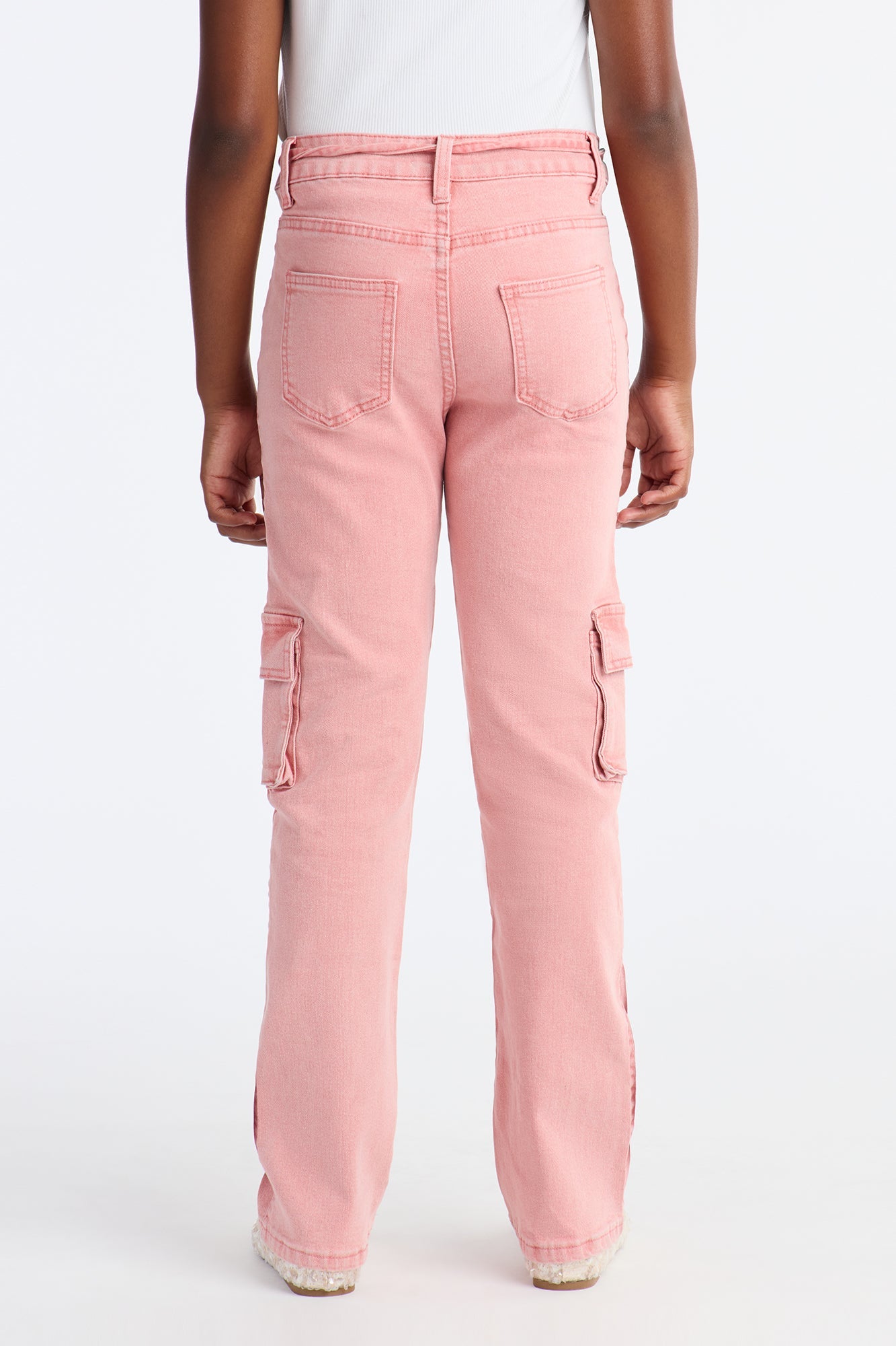 Mini Seeing Stars Cargo Jeans - Pink
