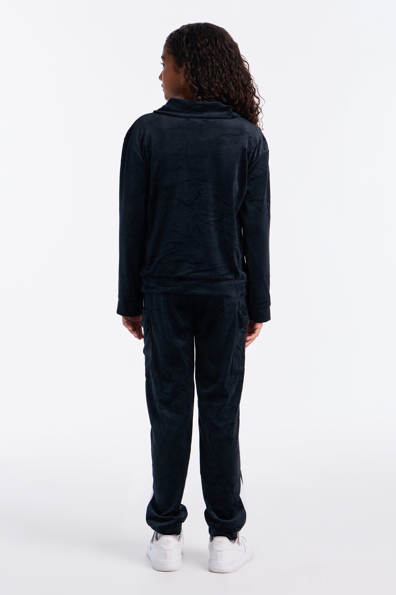 Mini Leading With Love Jogger Pant Set - Black